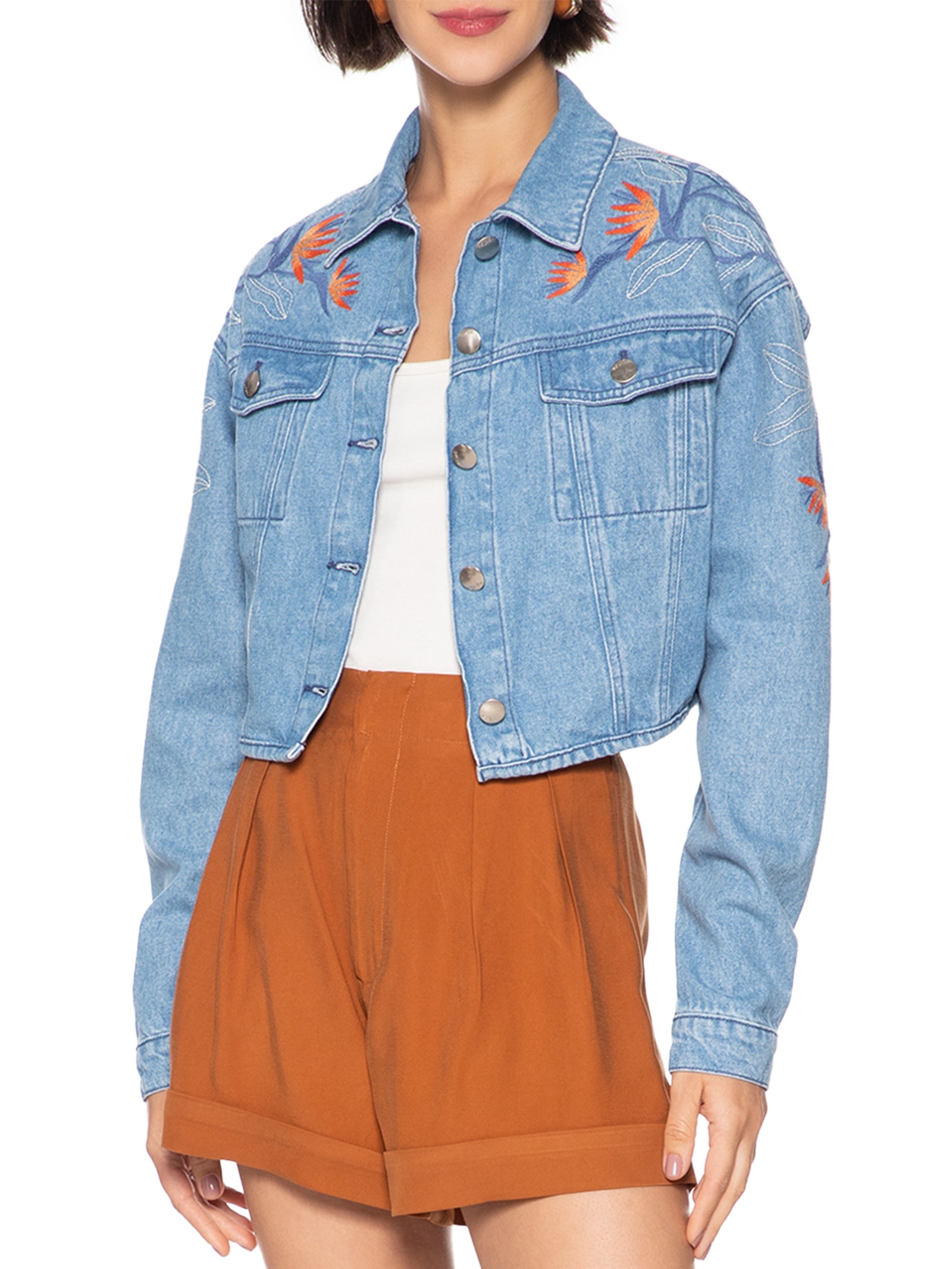 Jaqueta Feminina Jeans Azul Lez A Lez