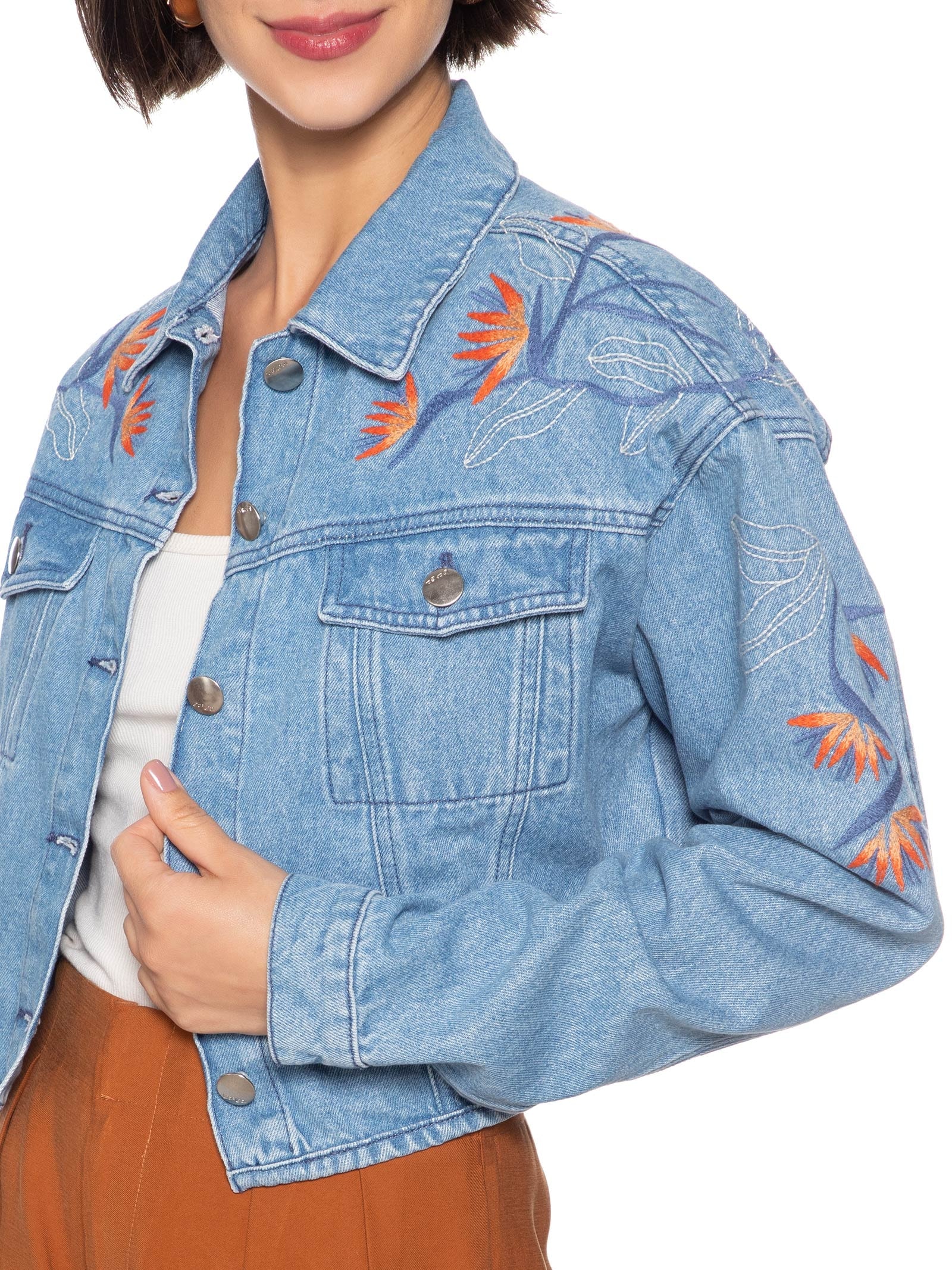 Jaqueta Feminina Jeans Azul Lez A Lez