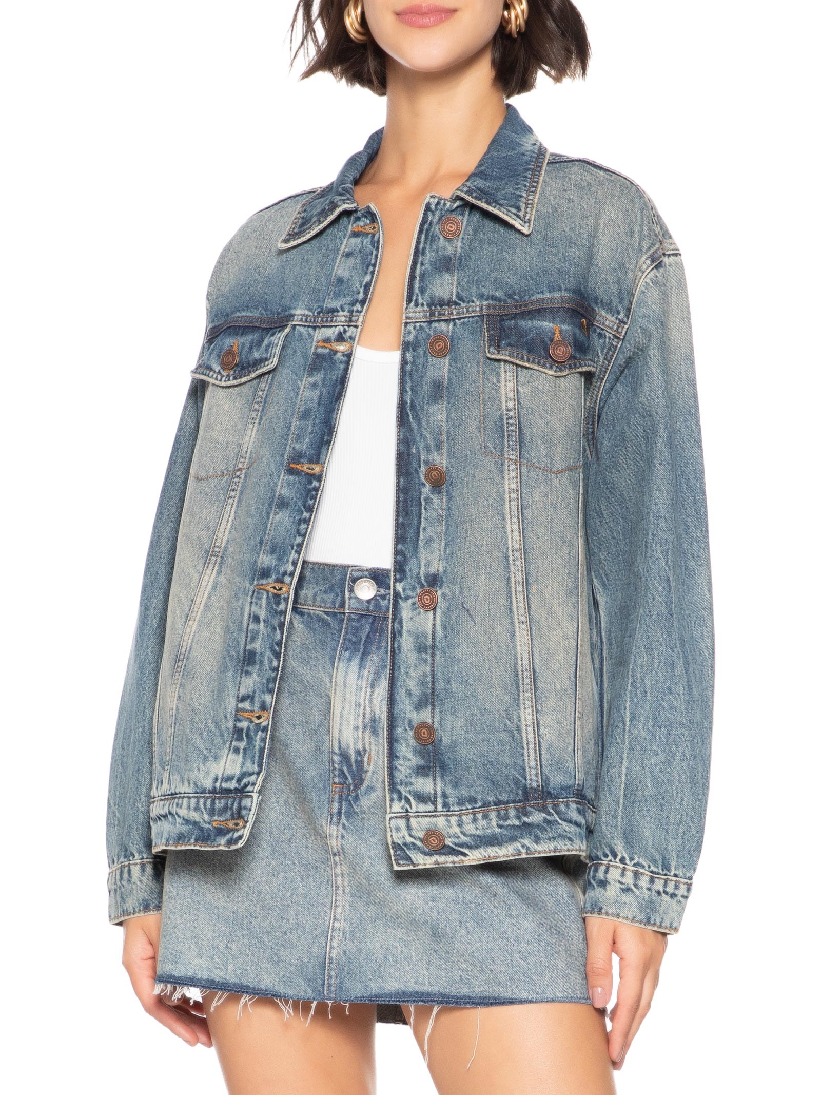 Jaqueta Feminina Jeans Azul Colcci Jeans