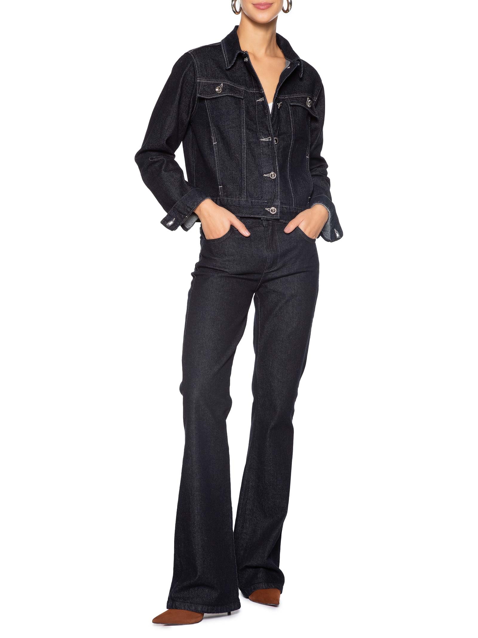 Jaqueta Feminina Jeans Azul Forum