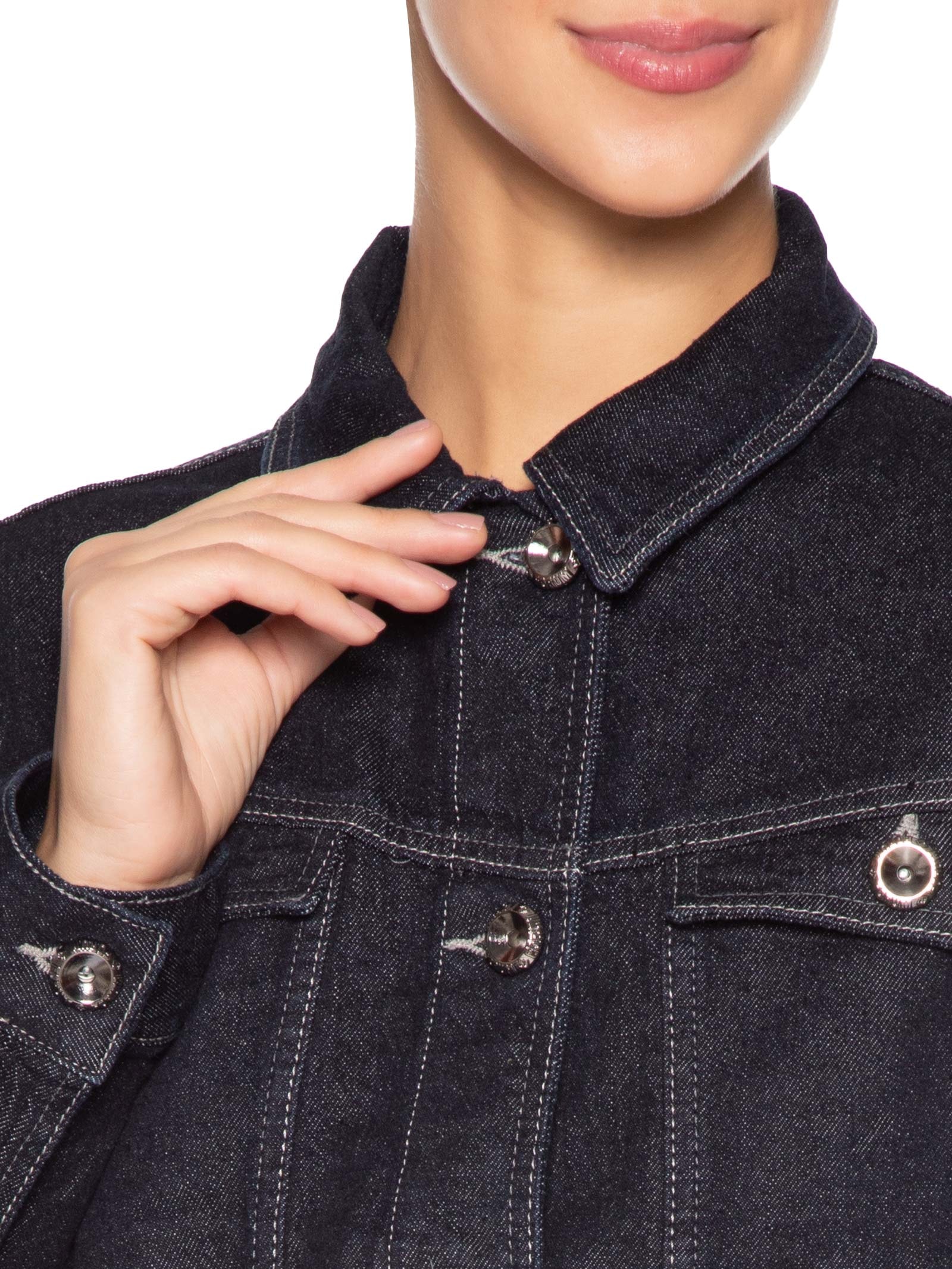 Jaqueta Feminina Jeans Azul Forum