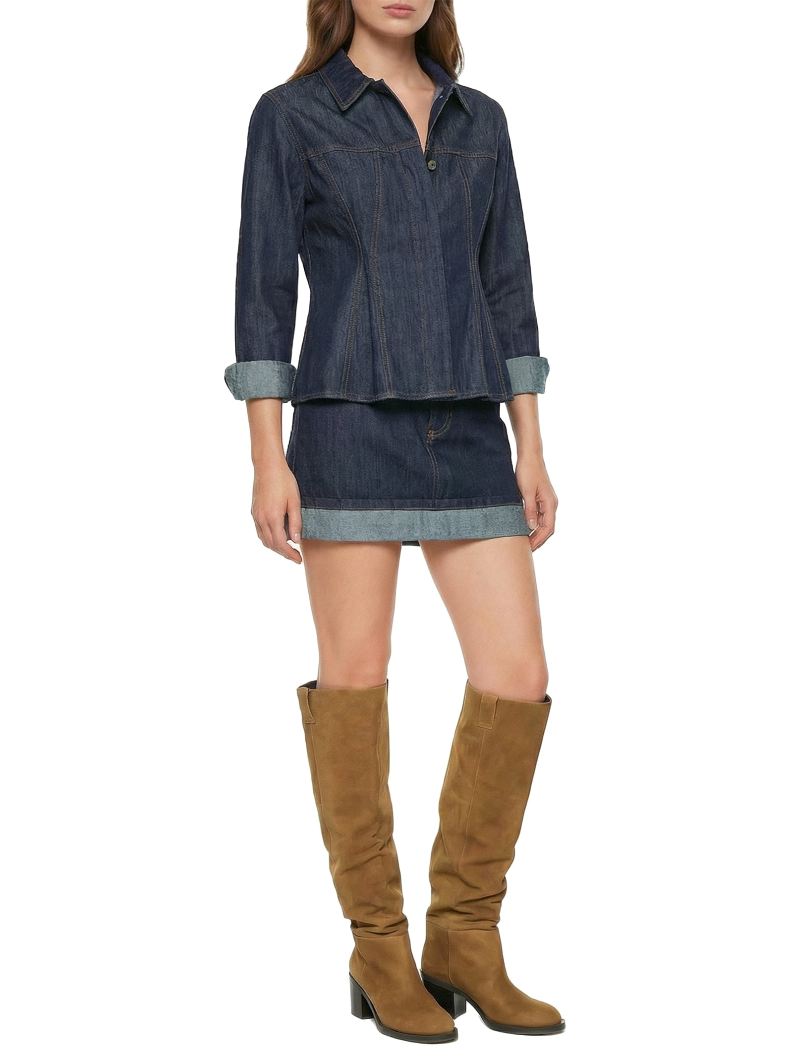 Jaqueta Feminina Jeans Azul Colcci