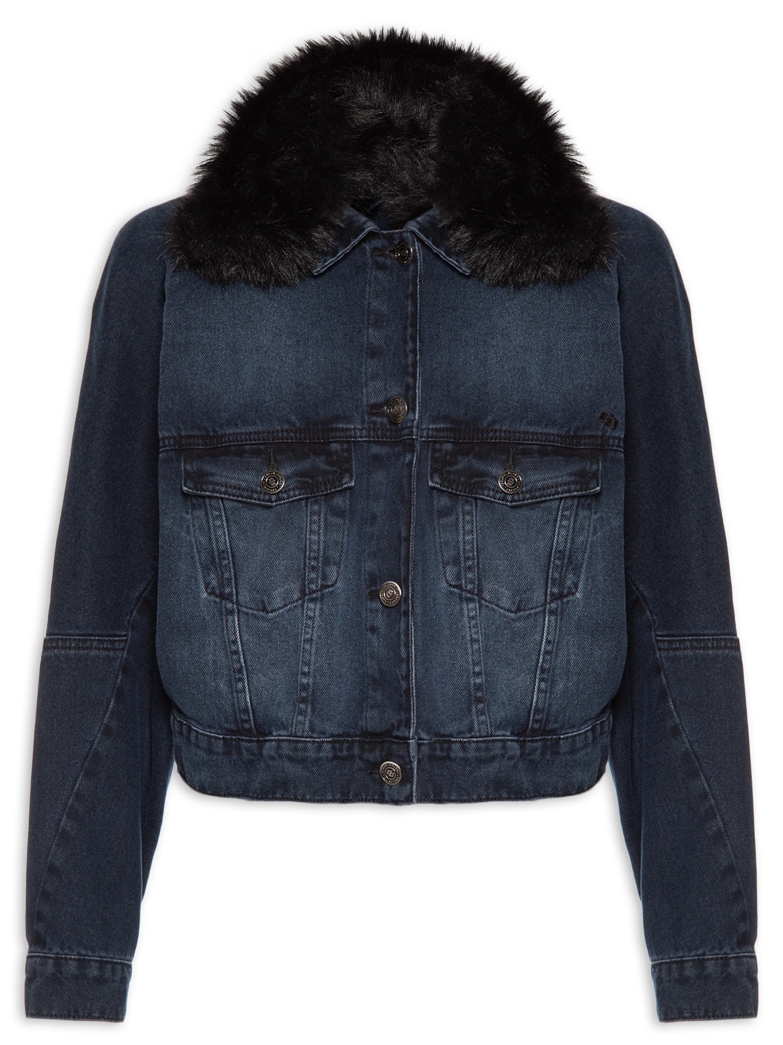 Jaqueta Feminina Jeans Azul Colcci
