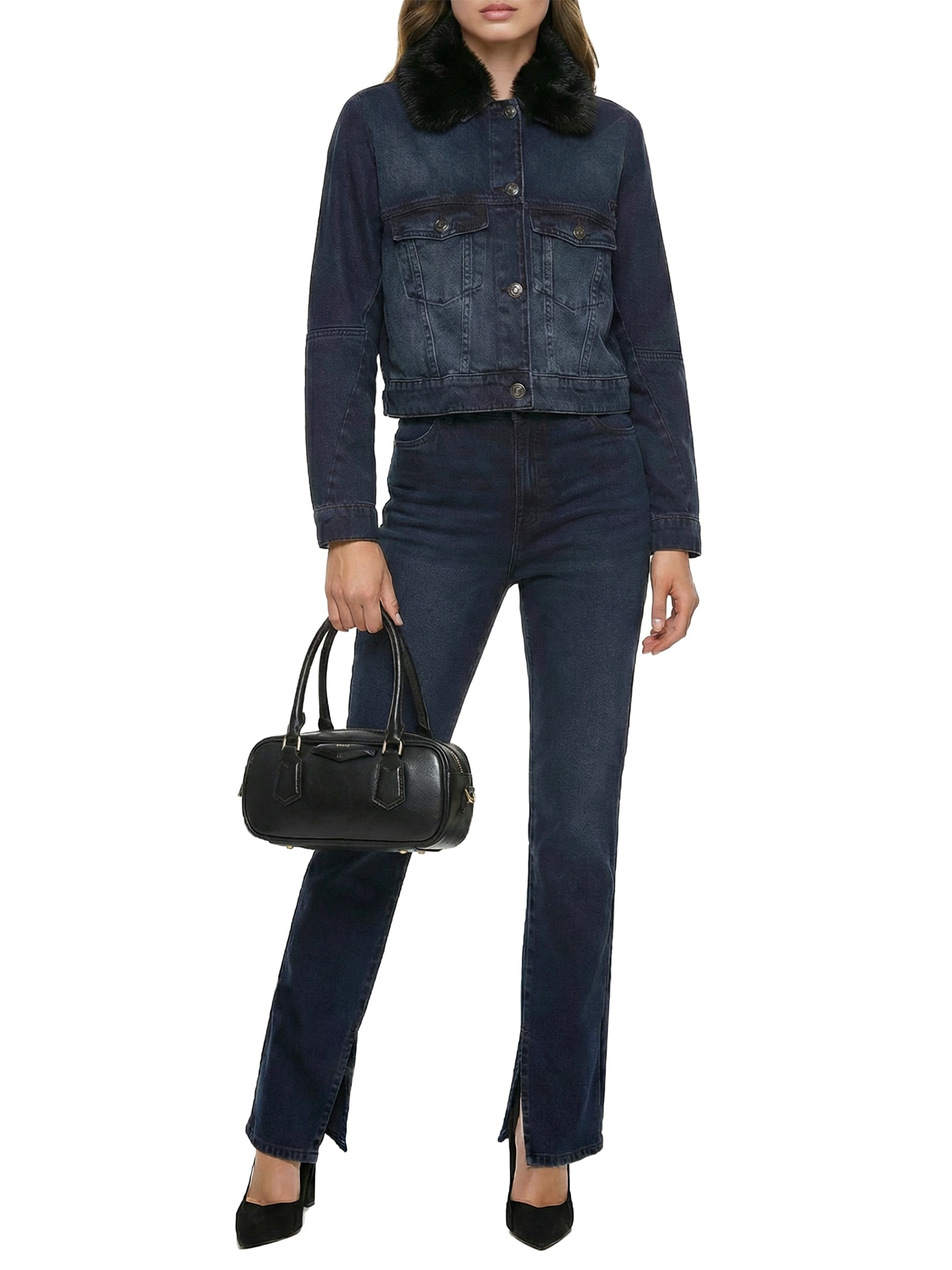 Jaqueta Feminina Jeans Azul Colcci