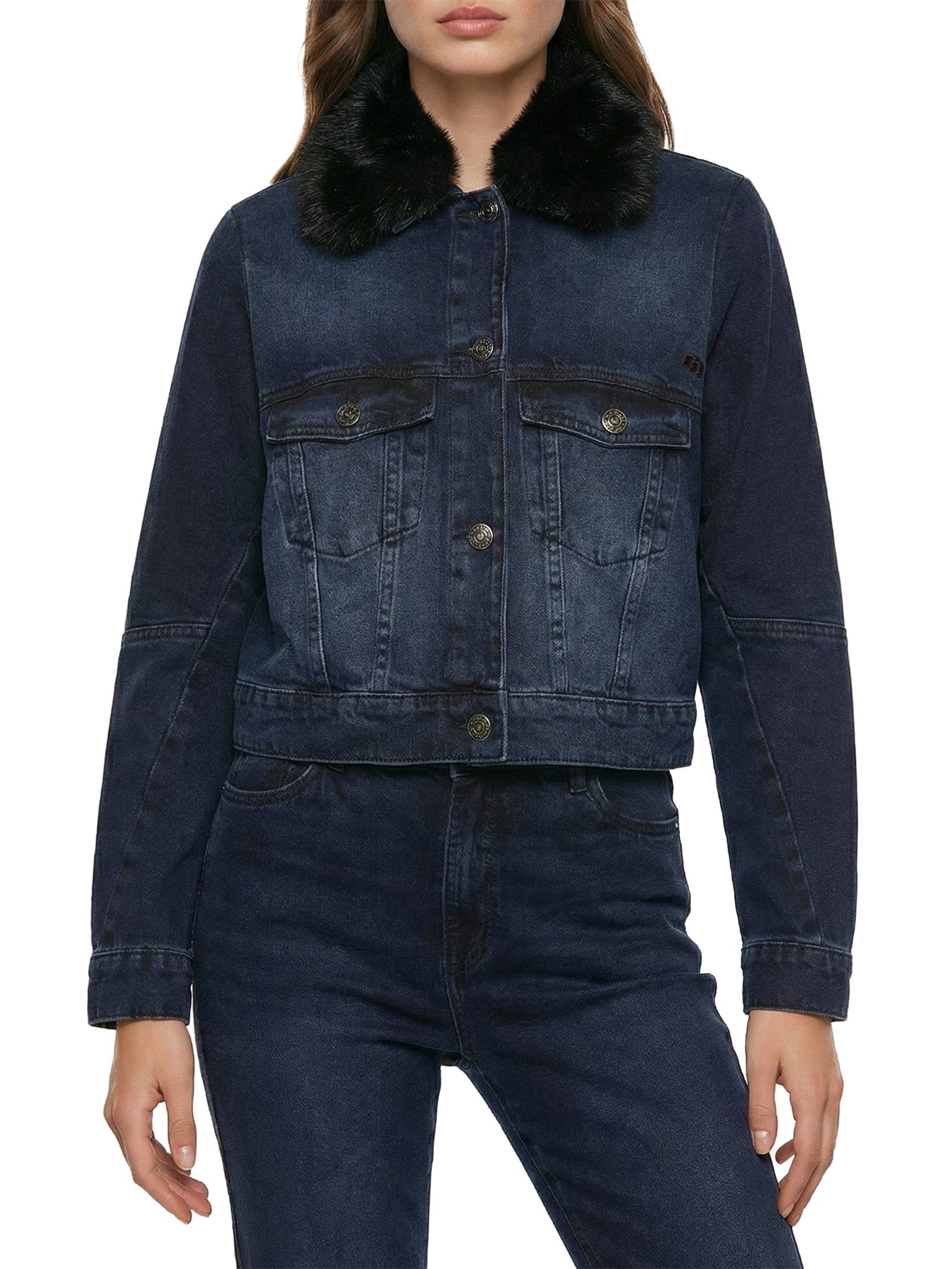 Jaqueta Feminina Jeans Azul Colcci