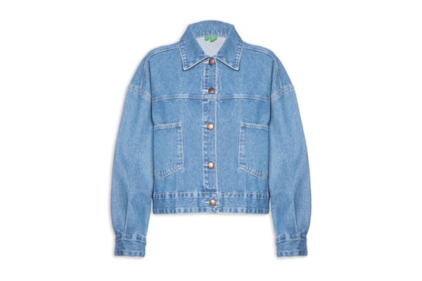 Jaqueta Feminina  Jeans Básica - Azul