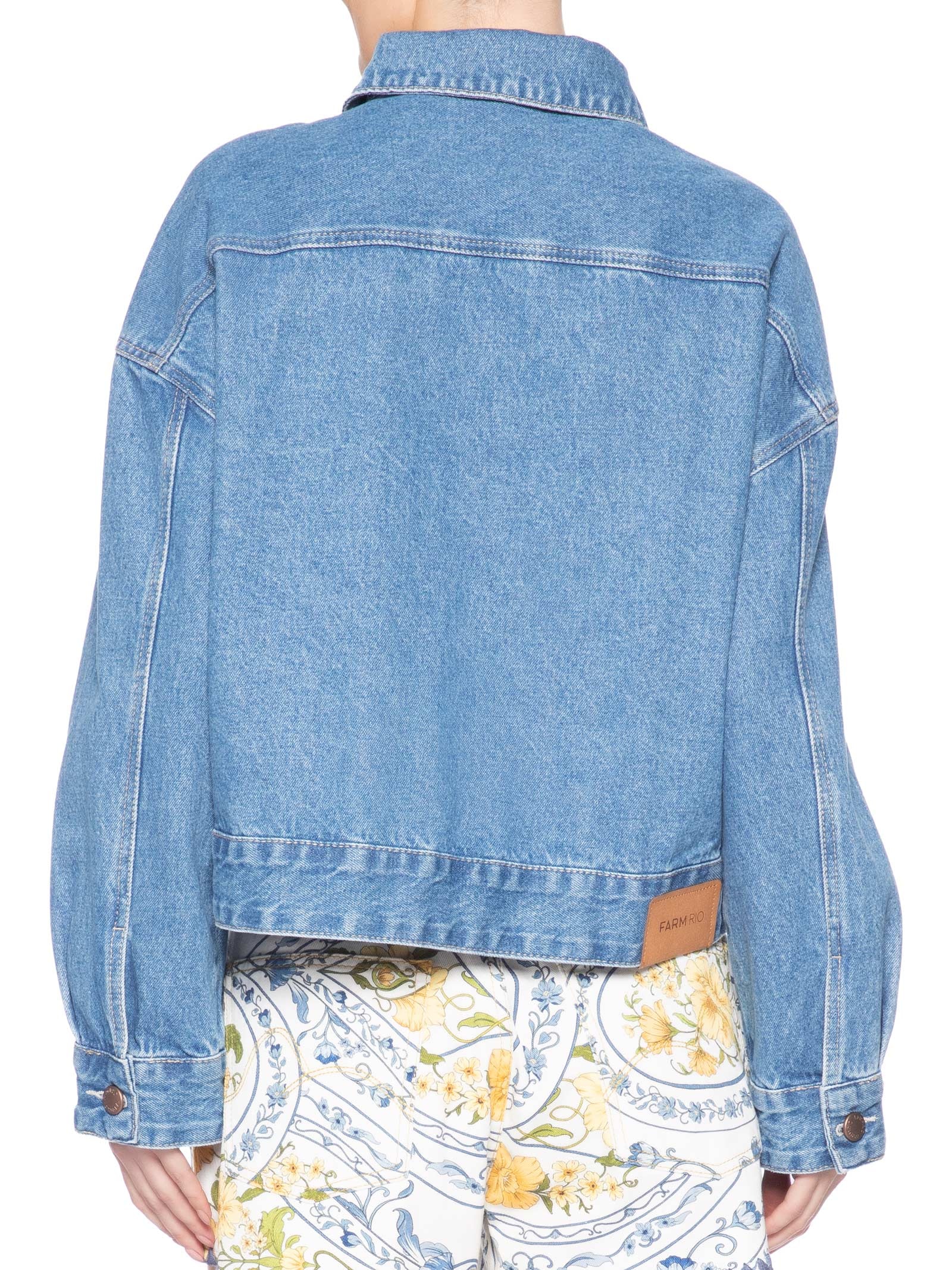 Jaqueta Feminina  Jeans Básica Azul Farm