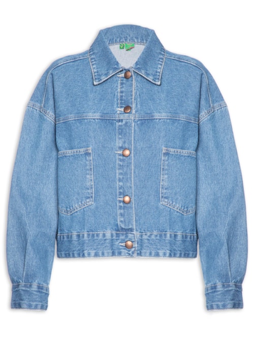 Jaqueta Feminina Jeans Básica – Azul