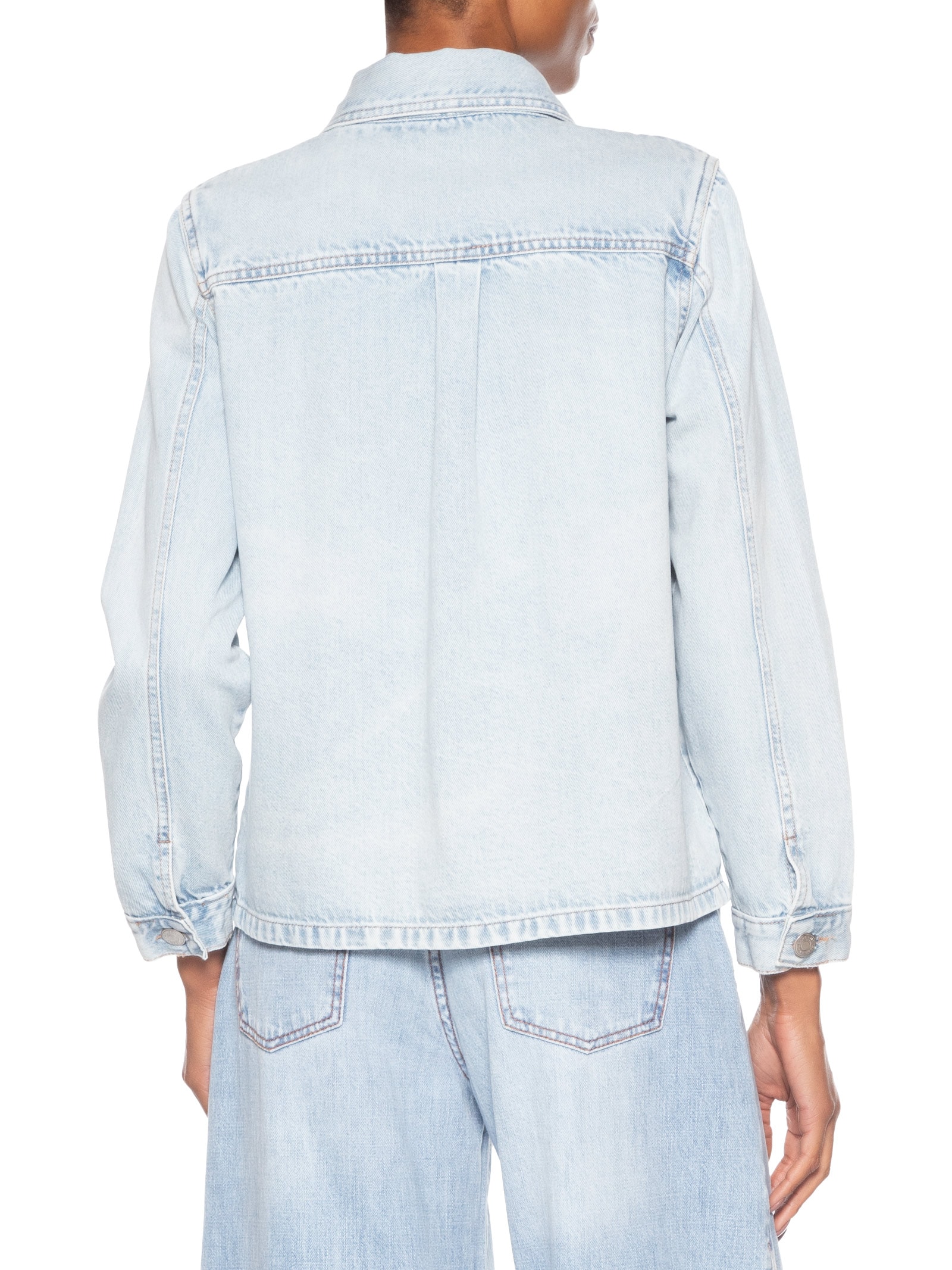 Jaqueta Feminina Jeans Bolso Reserva Azul Maria Filó