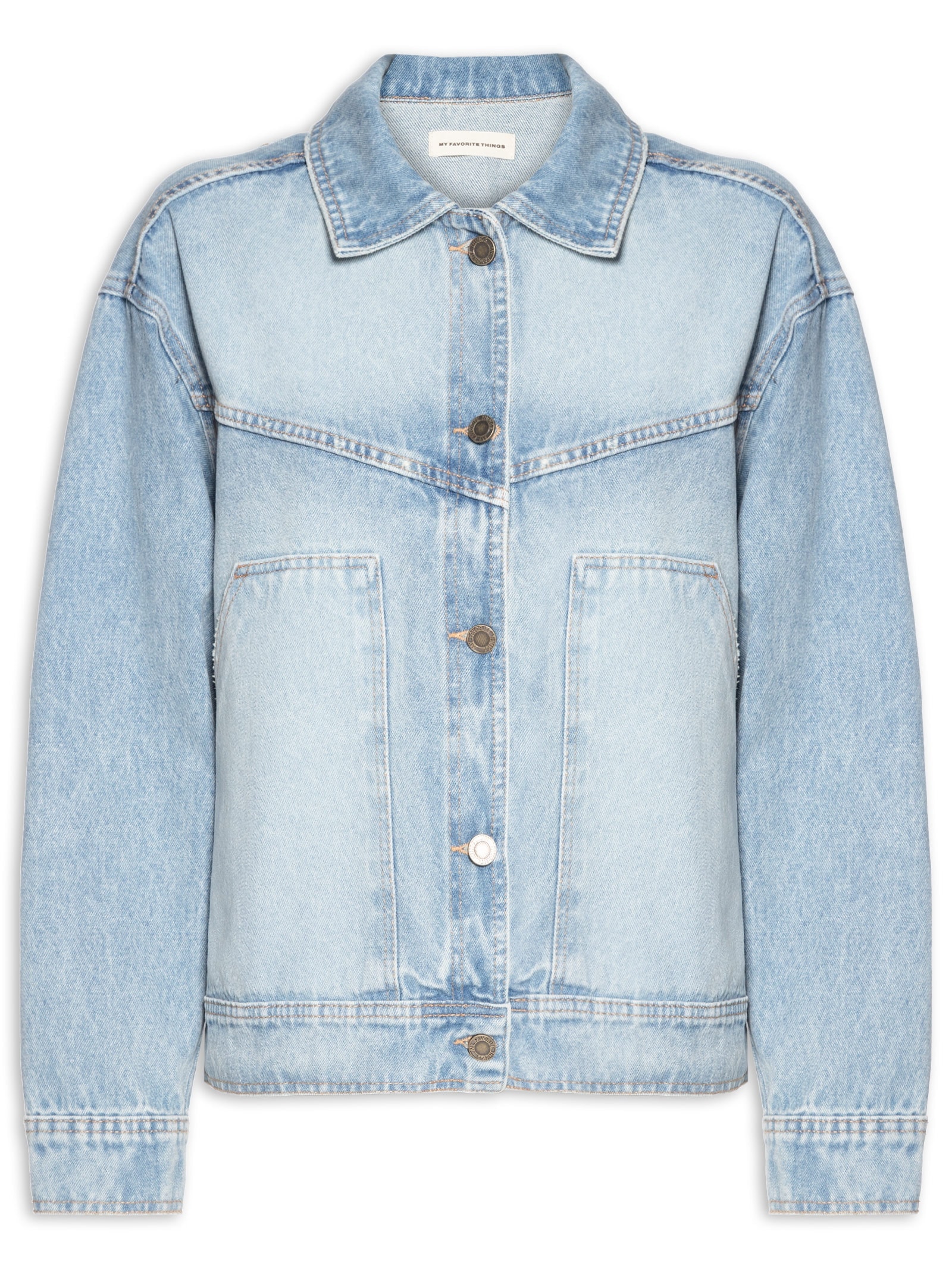 Jaqueta Feminina Jeans Com Franja Azul My Favorite