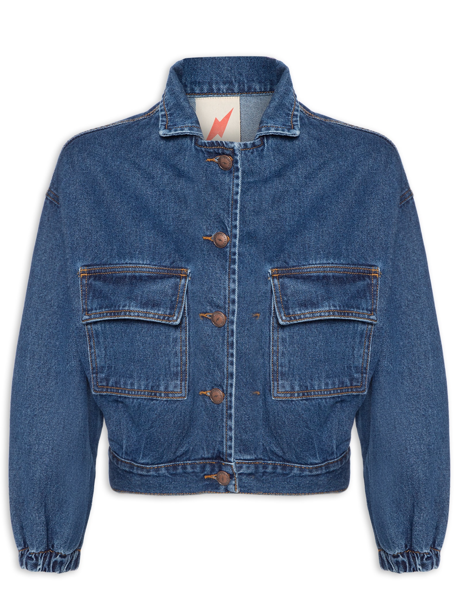 Jeans Cropped Bordado Jaqueta Jeans Cantao Cantão Jaqueta Feminina