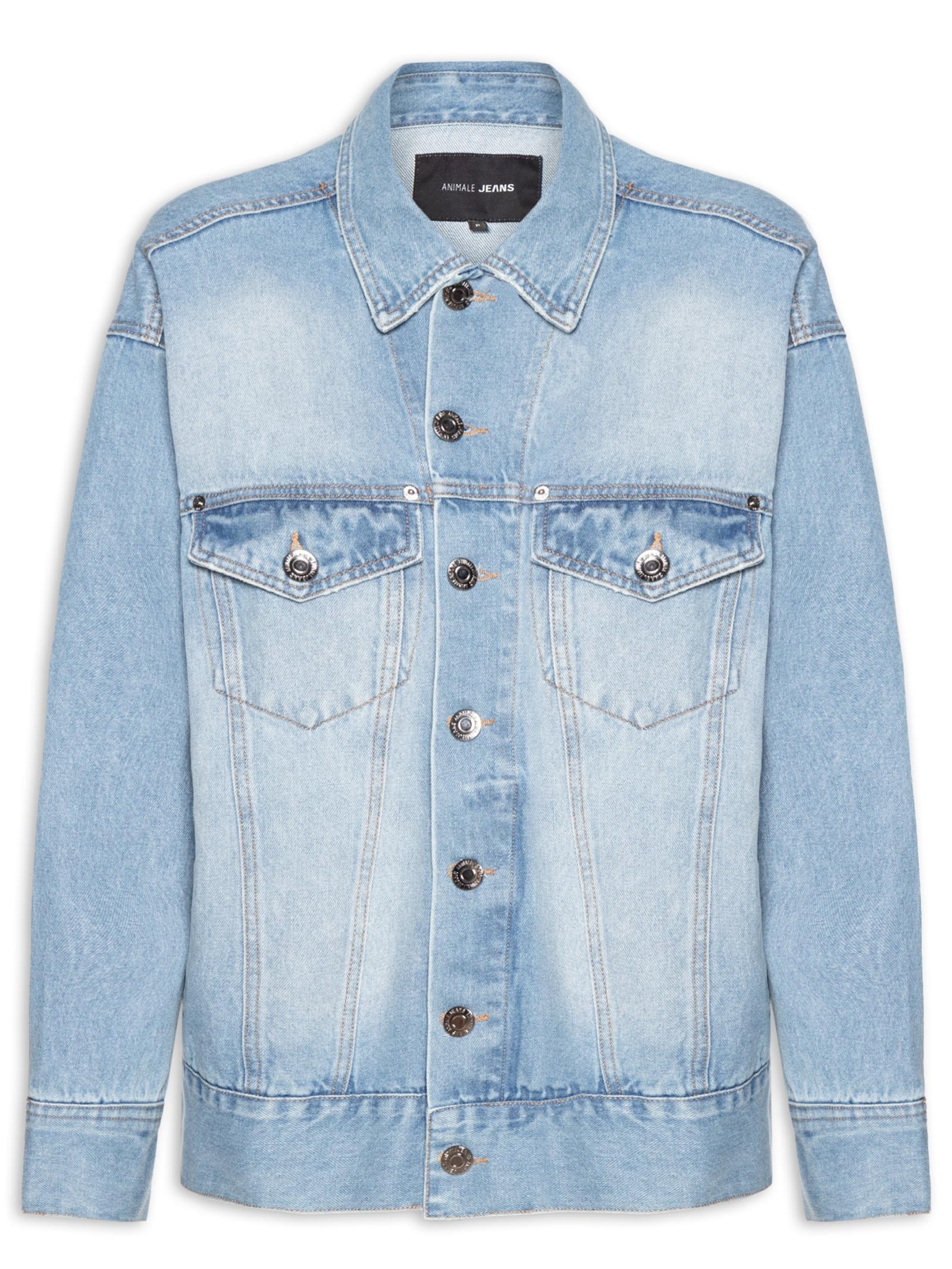 Jaqueta Feminina Jeans Overboy Azul Animale Jeans