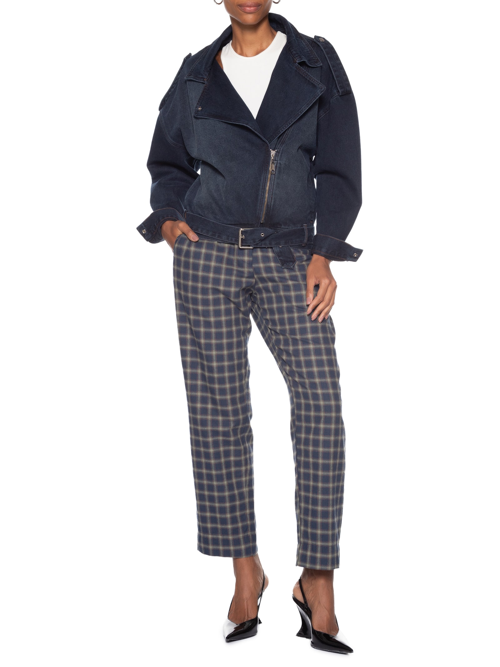 Jaqueta Feminina Jeans Perfecto Dark Blue Azul Animale Jeans