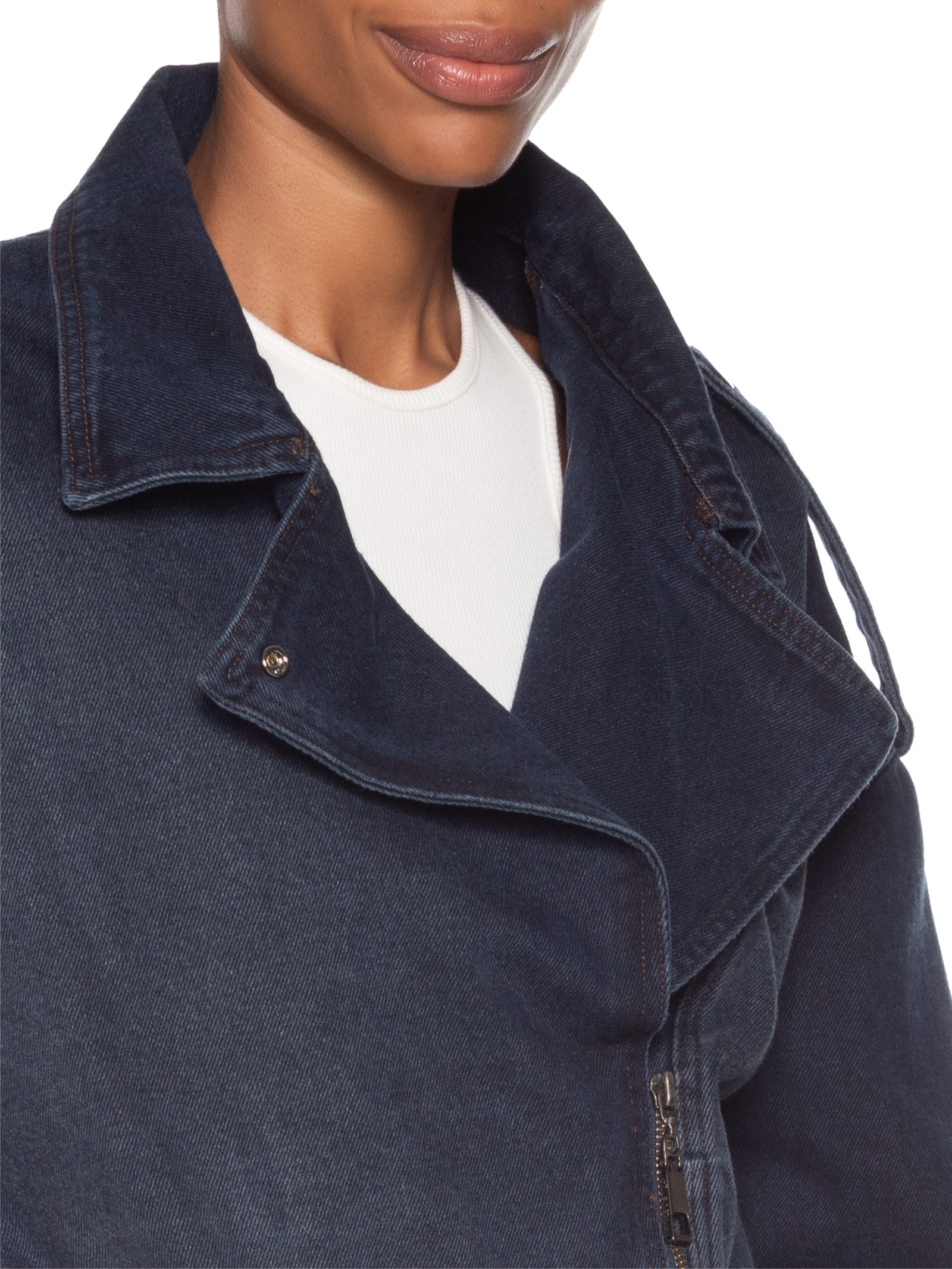 Jaqueta Feminina Jeans Perfecto Dark Blue Azul Animale Jeans
