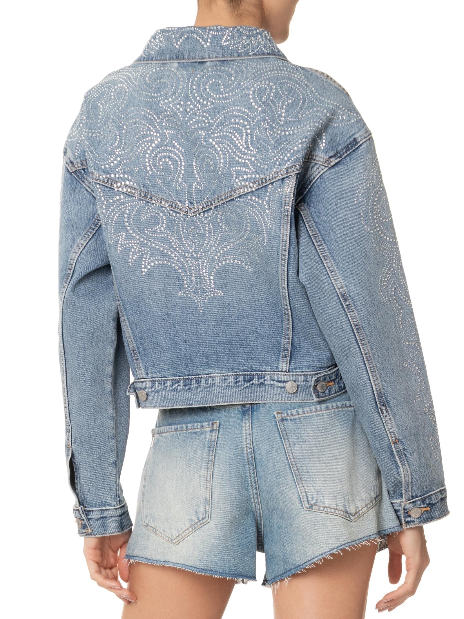 Jaqueta Feminina Jeans Shrunken 90S No Pleat Trucker Beyonce Azul Levi's + Beyoncé