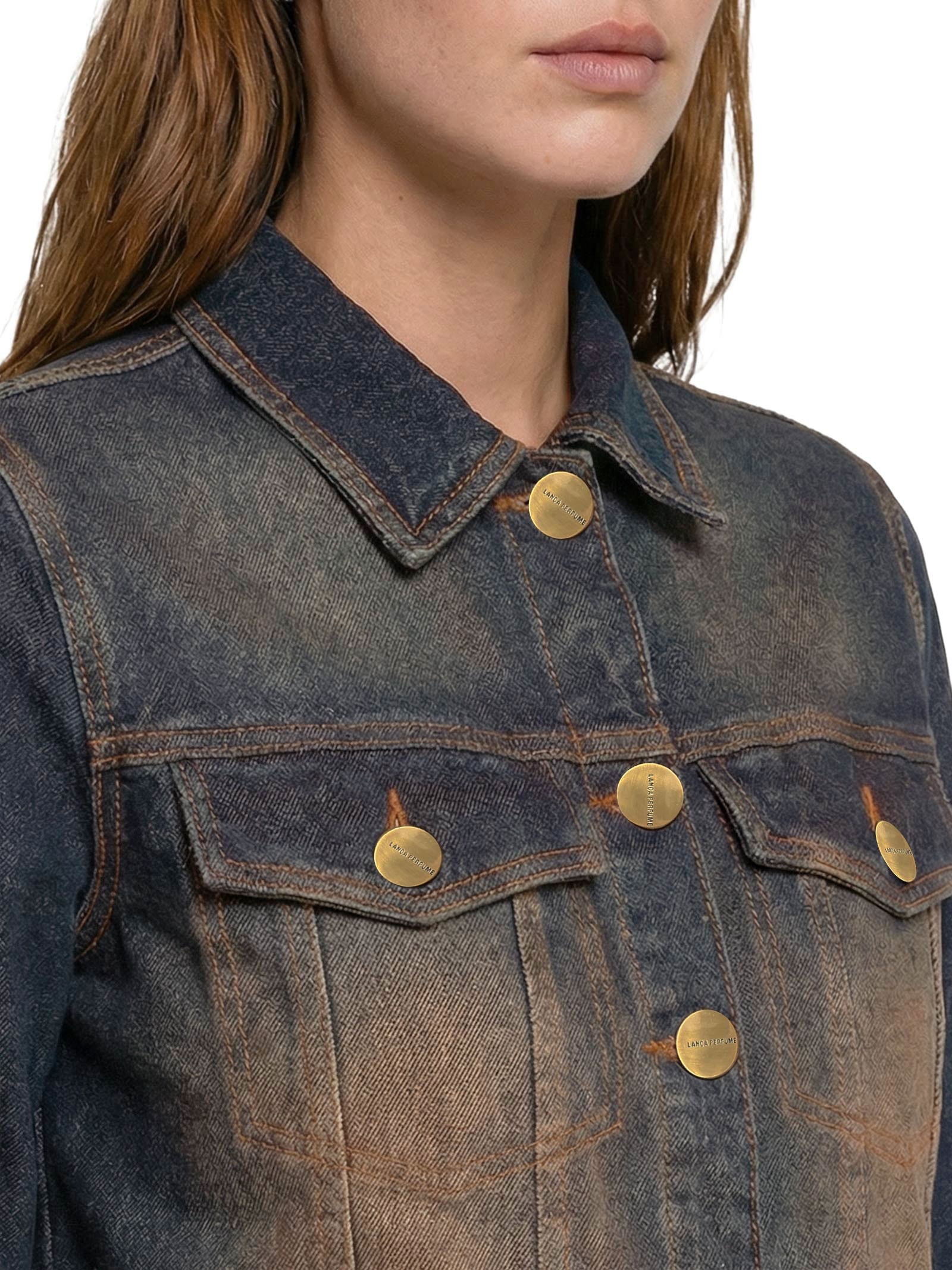 Jaqueta Feminina Jeans Trucker Azul Lança Perfume