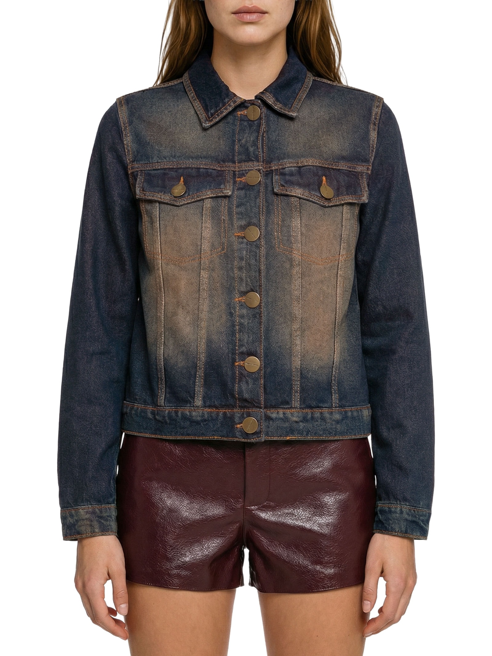 Jaqueta Feminina Jeans Trucker Azul Lança Perfume