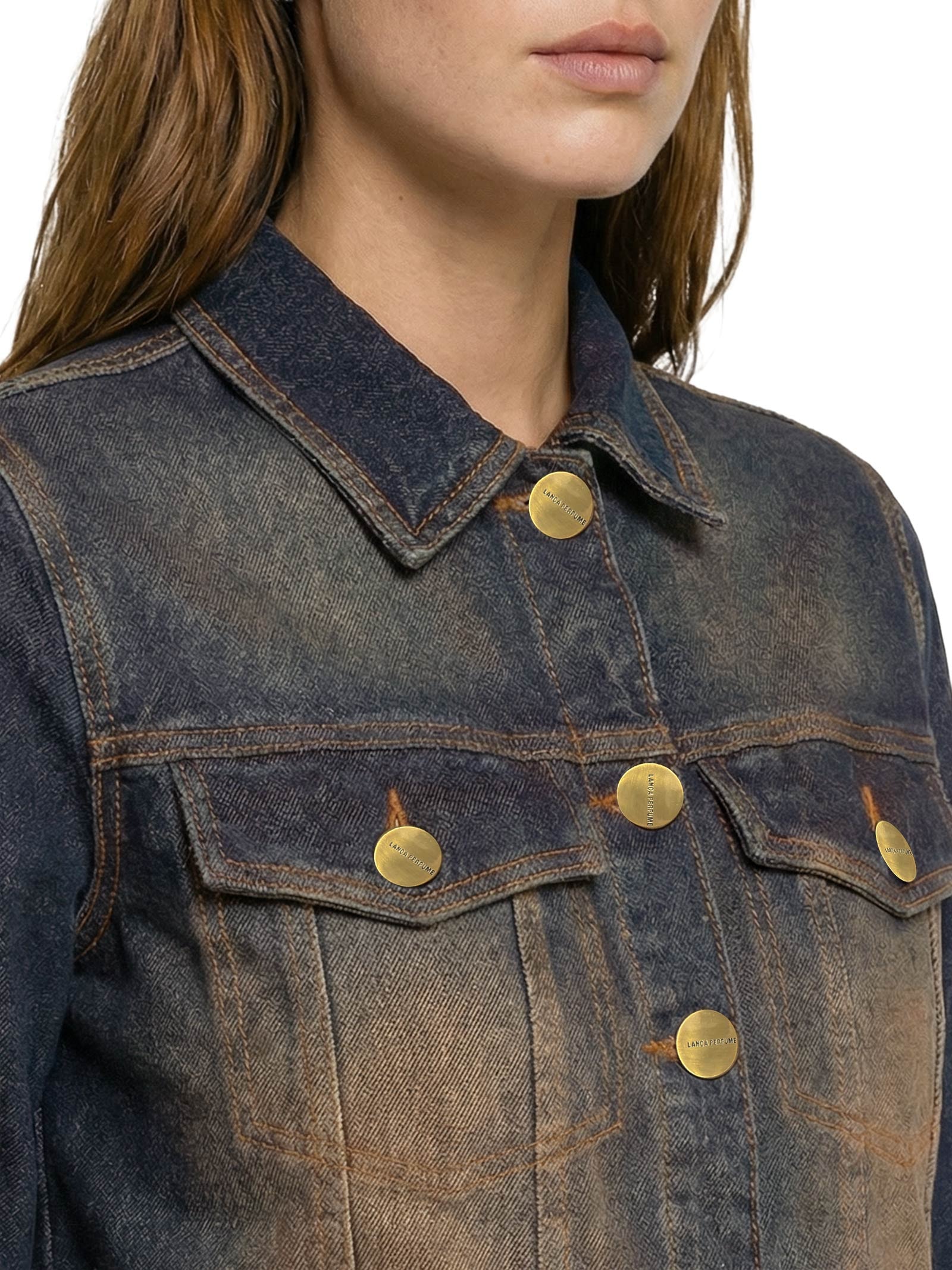 Jaqueta Feminina Jeans Trucker Azul Lança Perfume