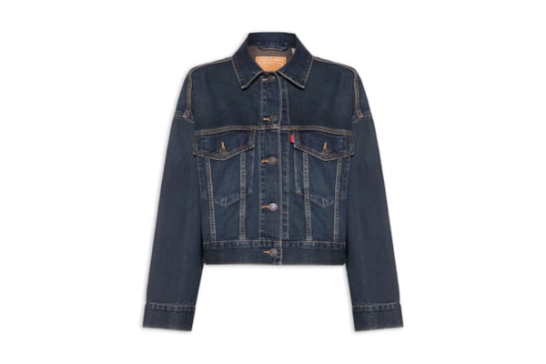 Jaqueta Feminina Levi's® Loose Crop Trucker - Azul