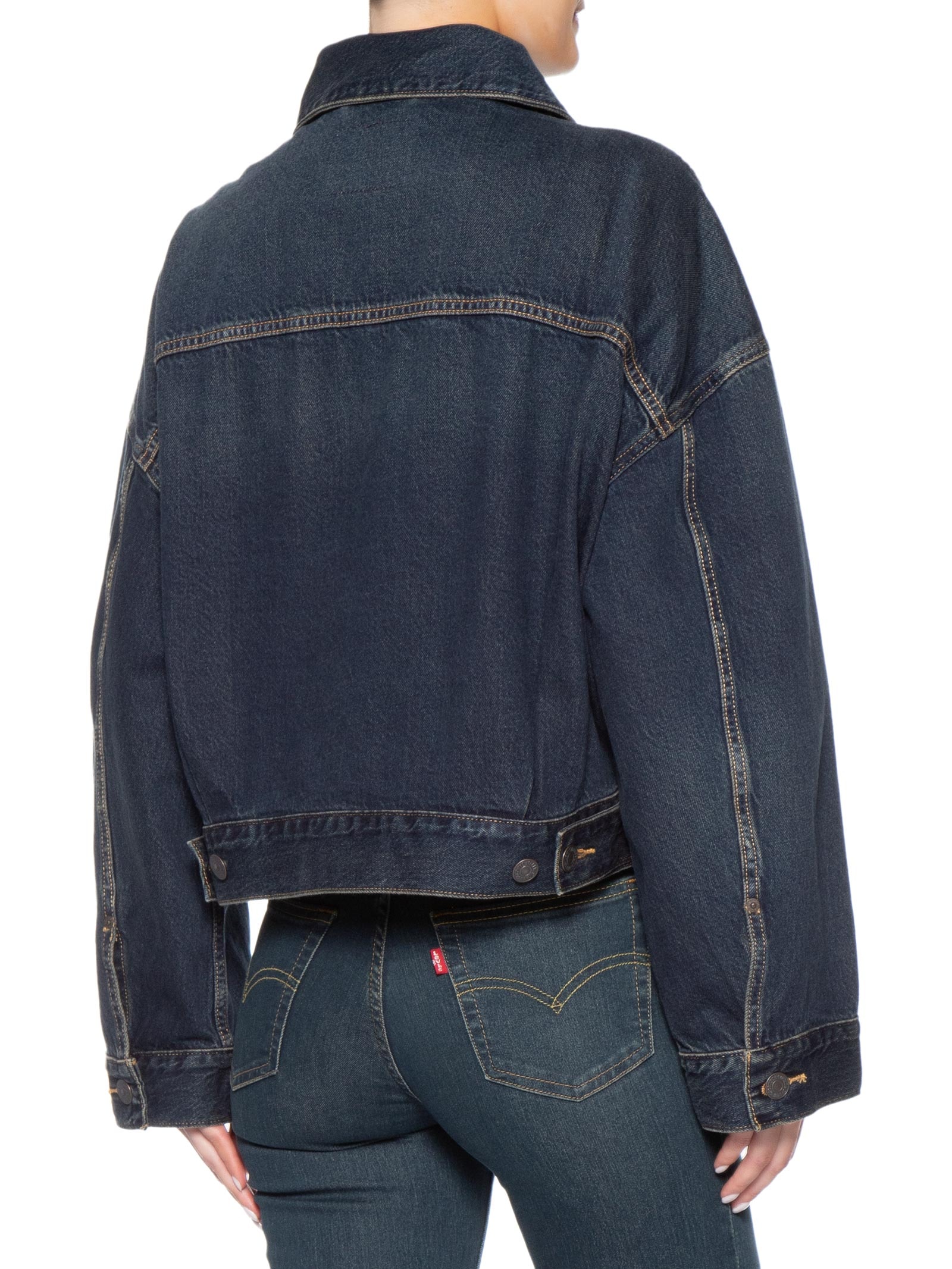 Jaqueta Feminina Levi's® Loose Crop Trucker Azul Levi's