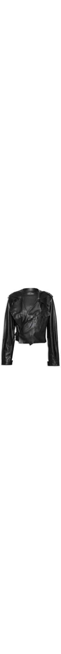 Jaqueta Feminina Like Leather - Preto