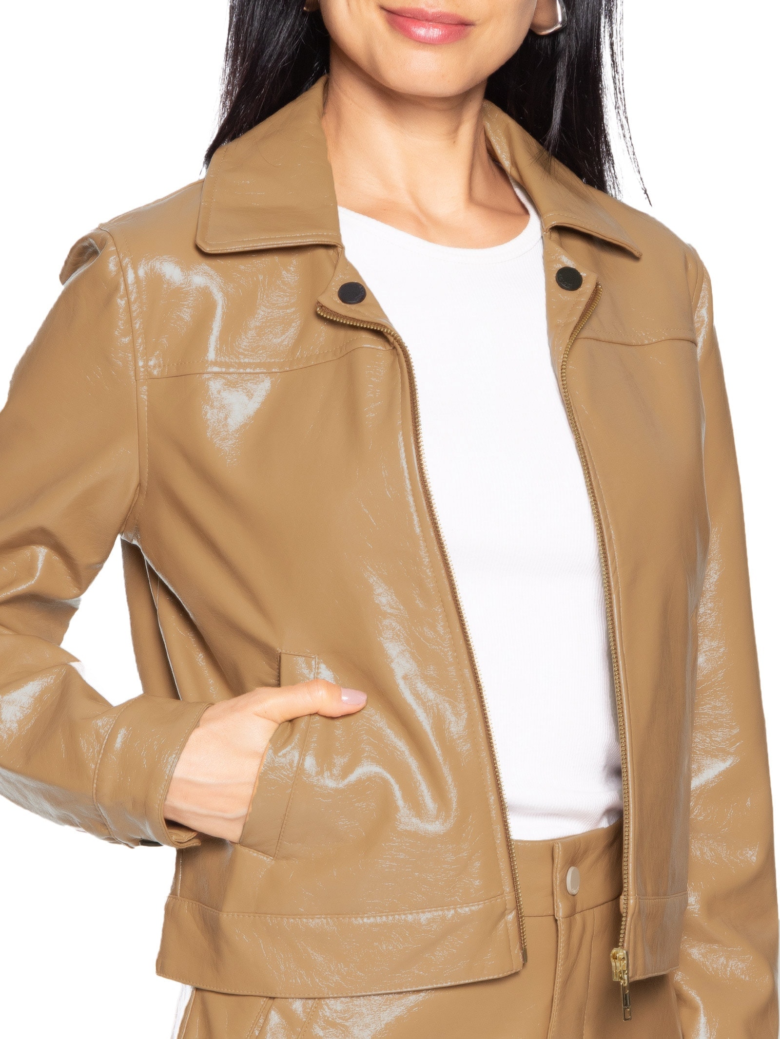 Jaqueta Feminina Lisa Marrom Colcci