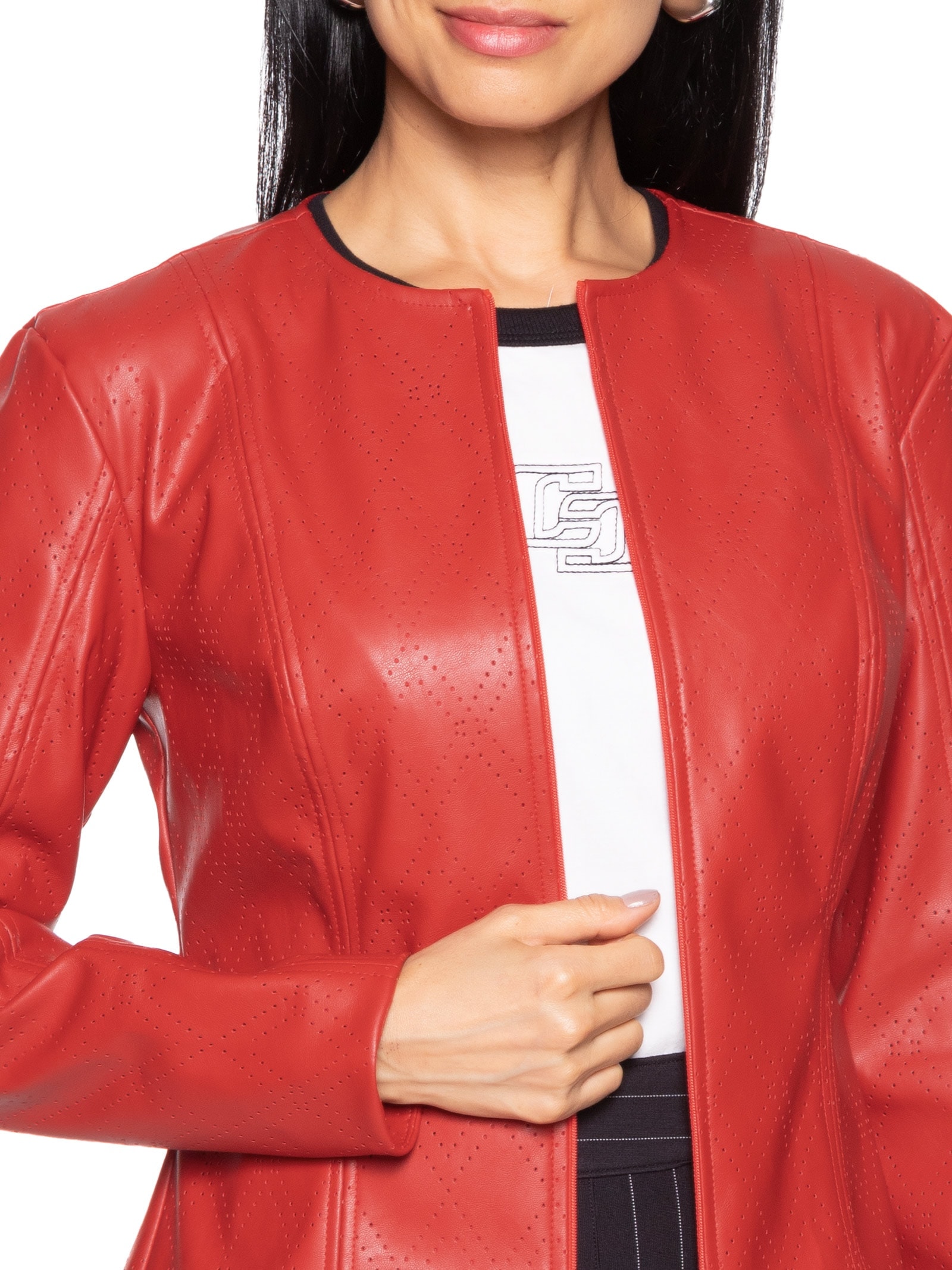 Jaqueta Feminina Lisa Vermelho Colcci