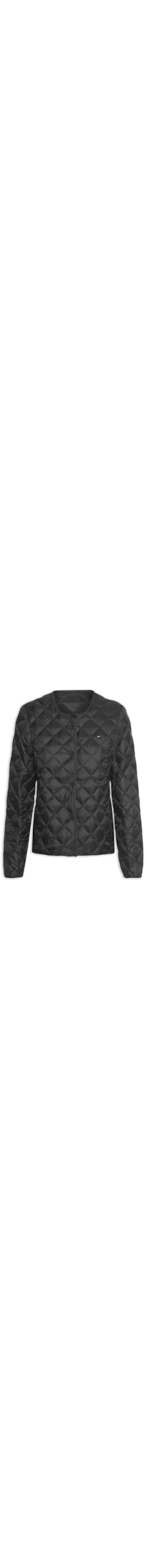 Jaqueta Feminina LW Down Quilted Collarless Jkt - Preto