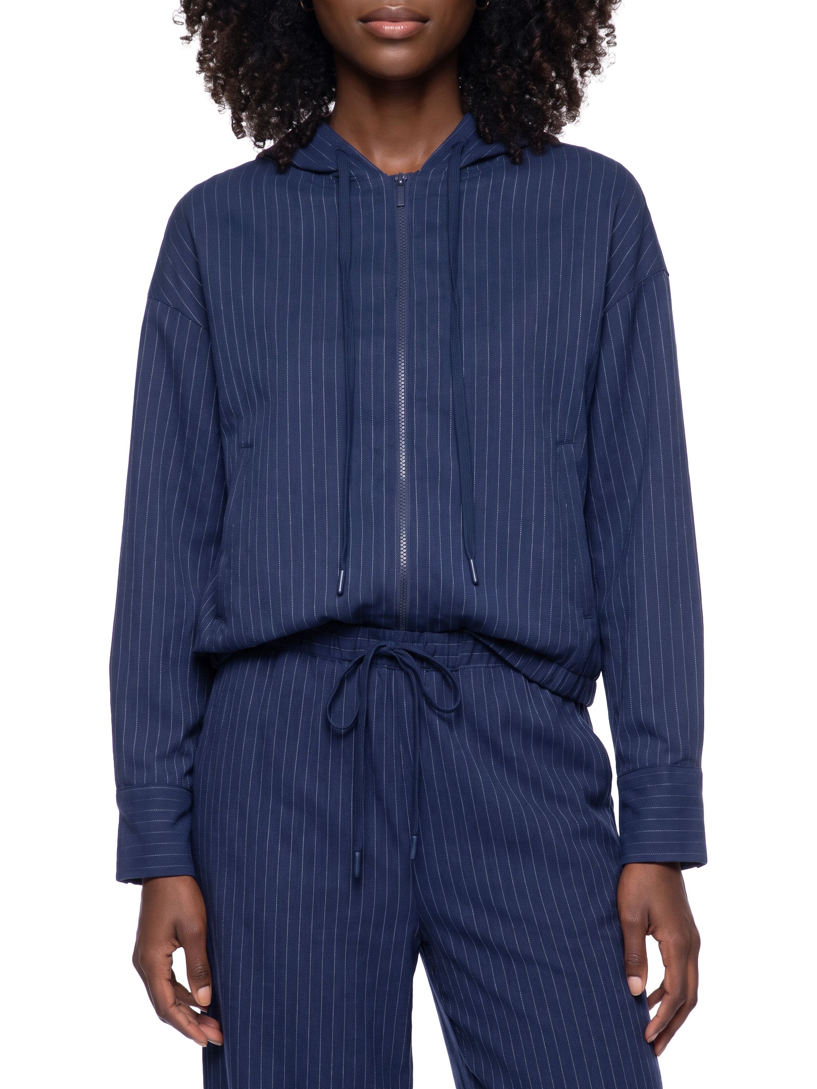 Jaqueta Feminina Manga Longa Azul Hering