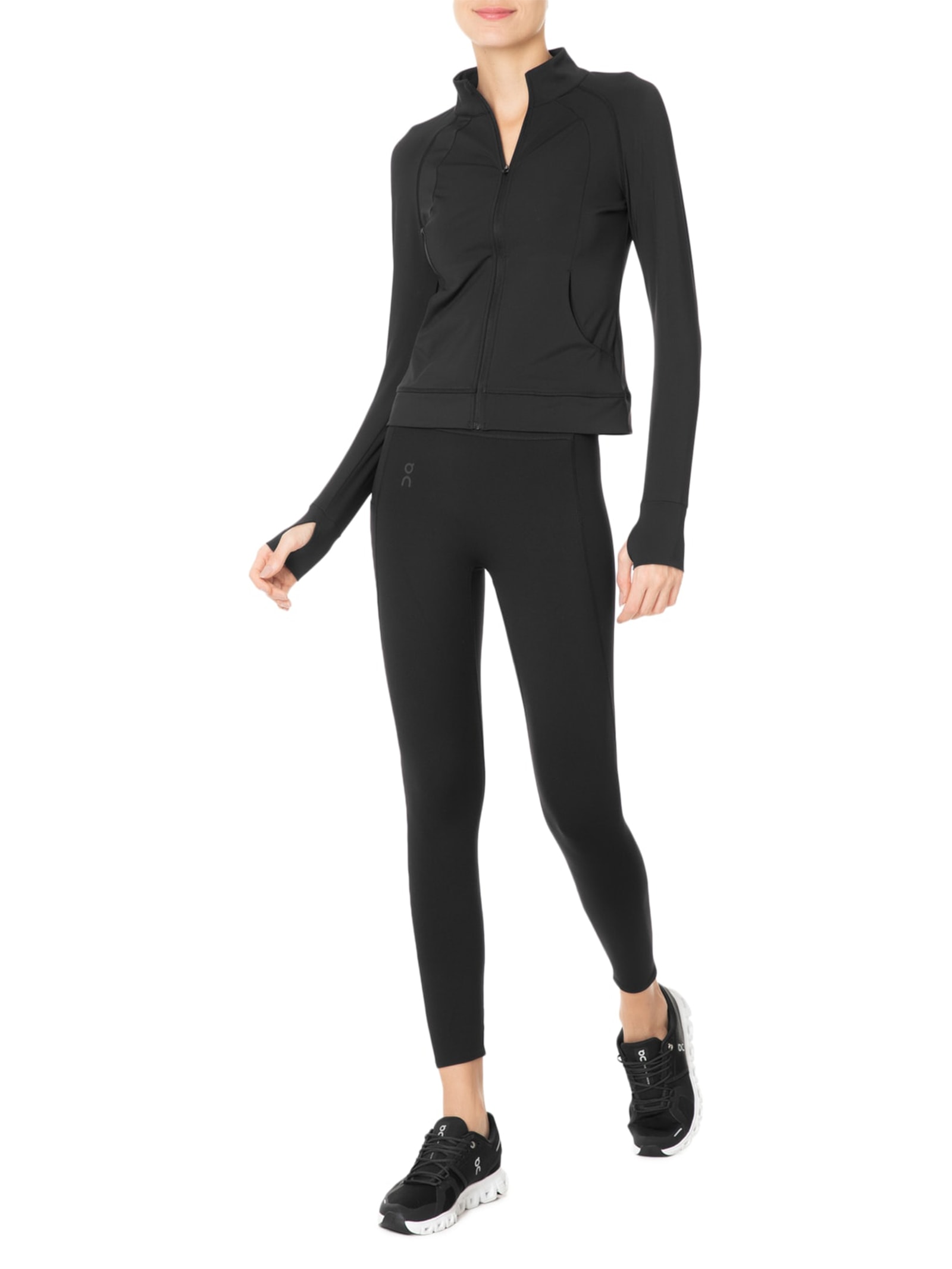 Jaqueta Feminina Manga Longa Preto Hering Sports