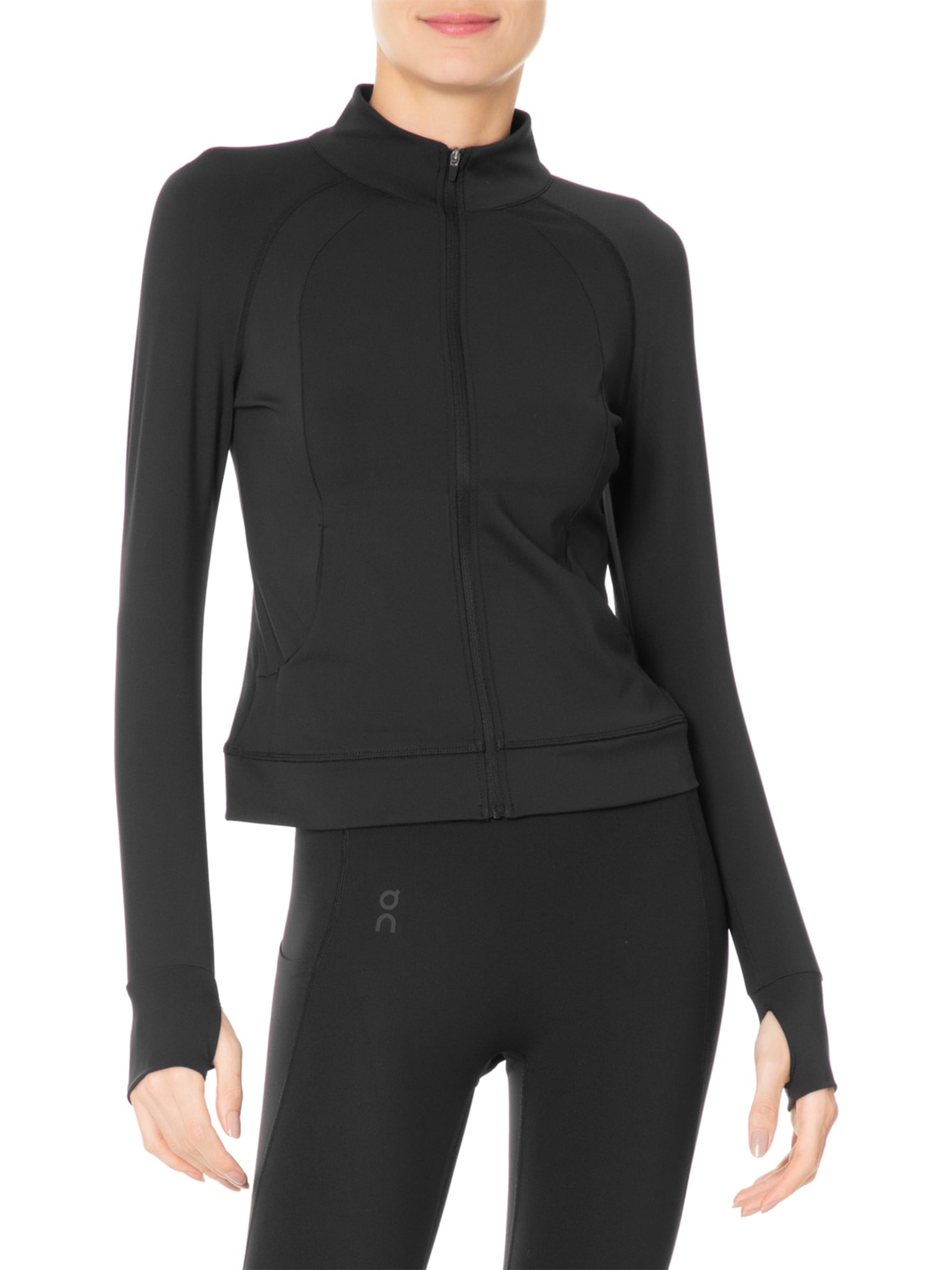 Jaqueta Feminina Manga Longa Preto Hering Sports