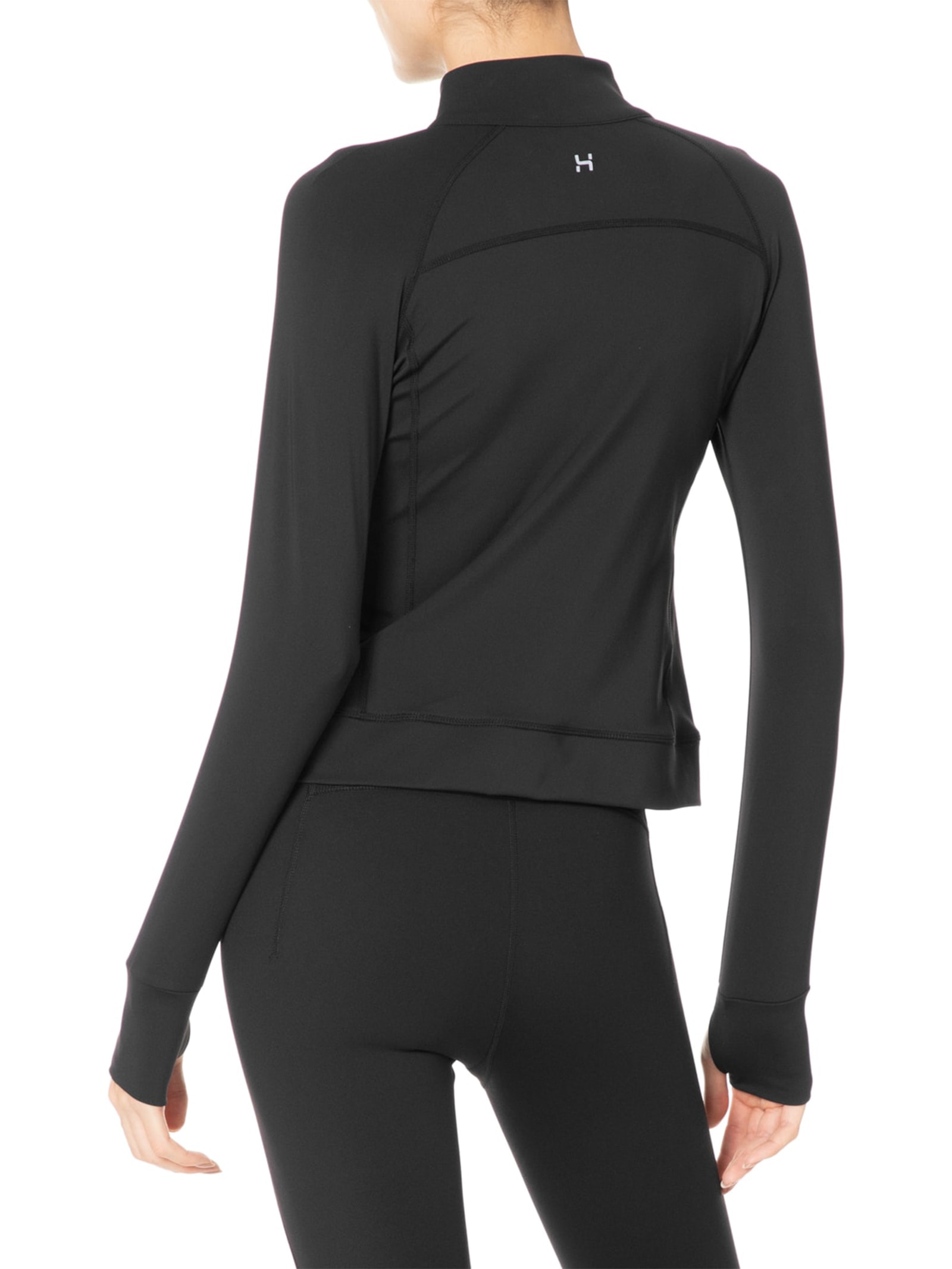 Jaqueta Feminina Manga Longa Preto Hering Sports
