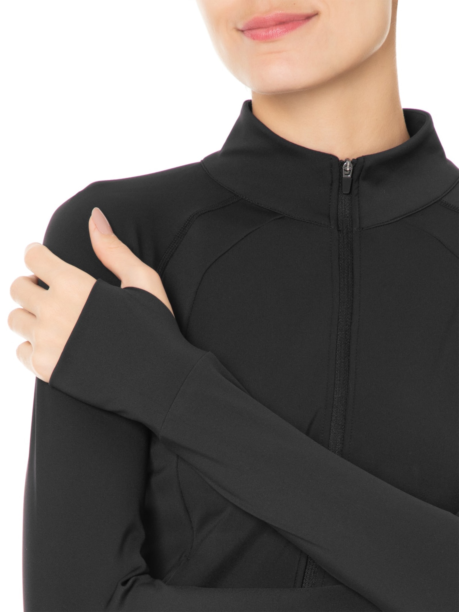 Jaqueta Feminina Manga Longa Preto Hering Sports