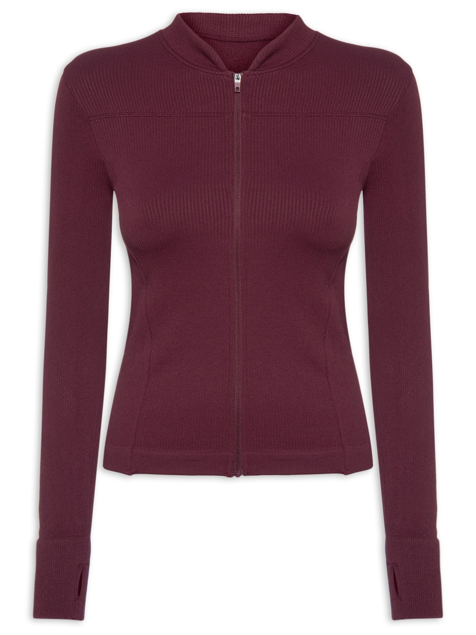Jaqueta Feminina Manga Longa Vermelho Hering Sports