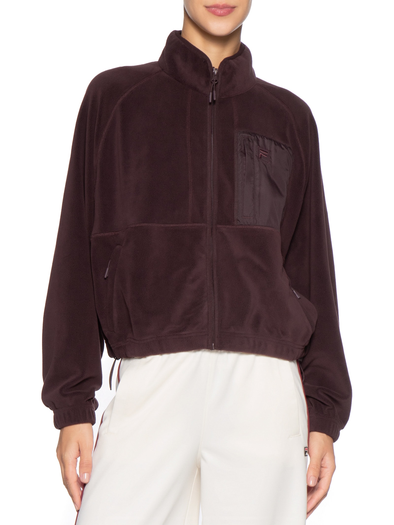 Jaqueta Feminina Microfleece Core Classic Marrom Fila