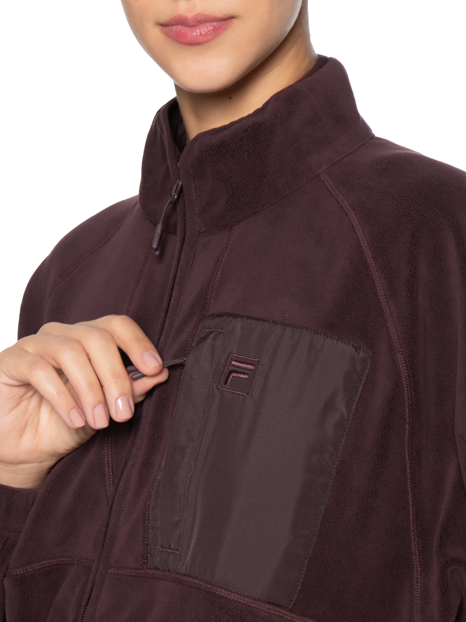 Jaqueta Feminina Microfleece Core Classic Marrom Fila