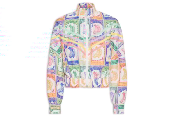 Jaqueta Feminina Nylon Banana Selo - Bege