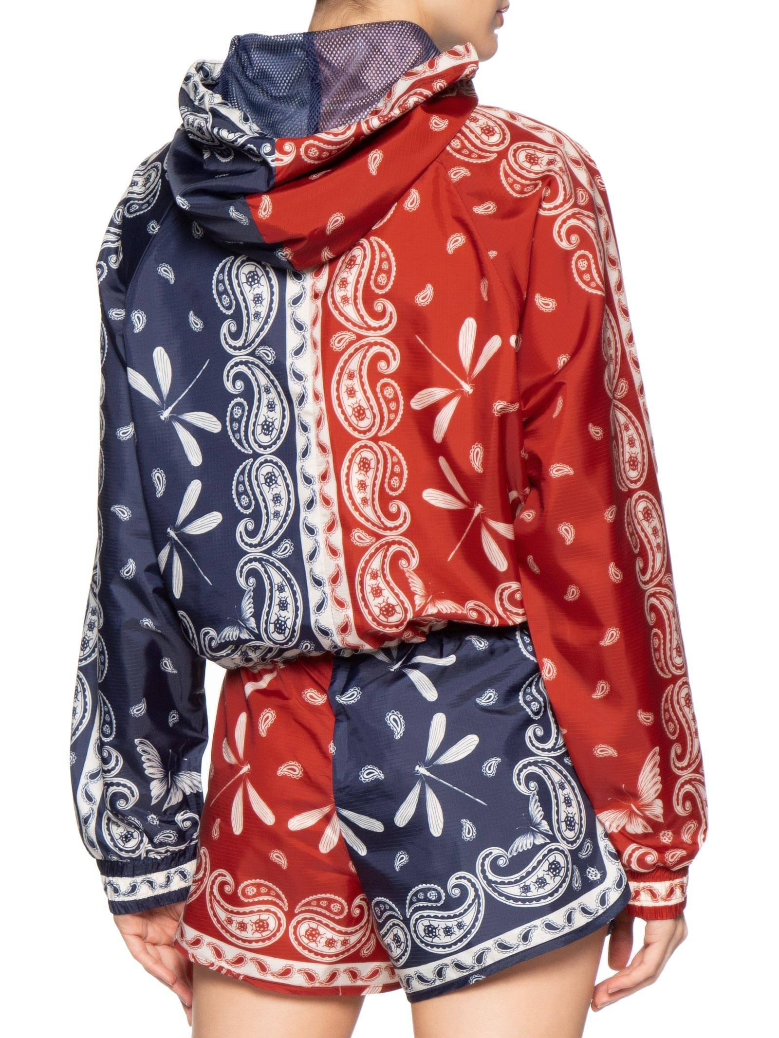Jaqueta Feminina Nylon Bandana Jardim Vermelho Farm Praia
