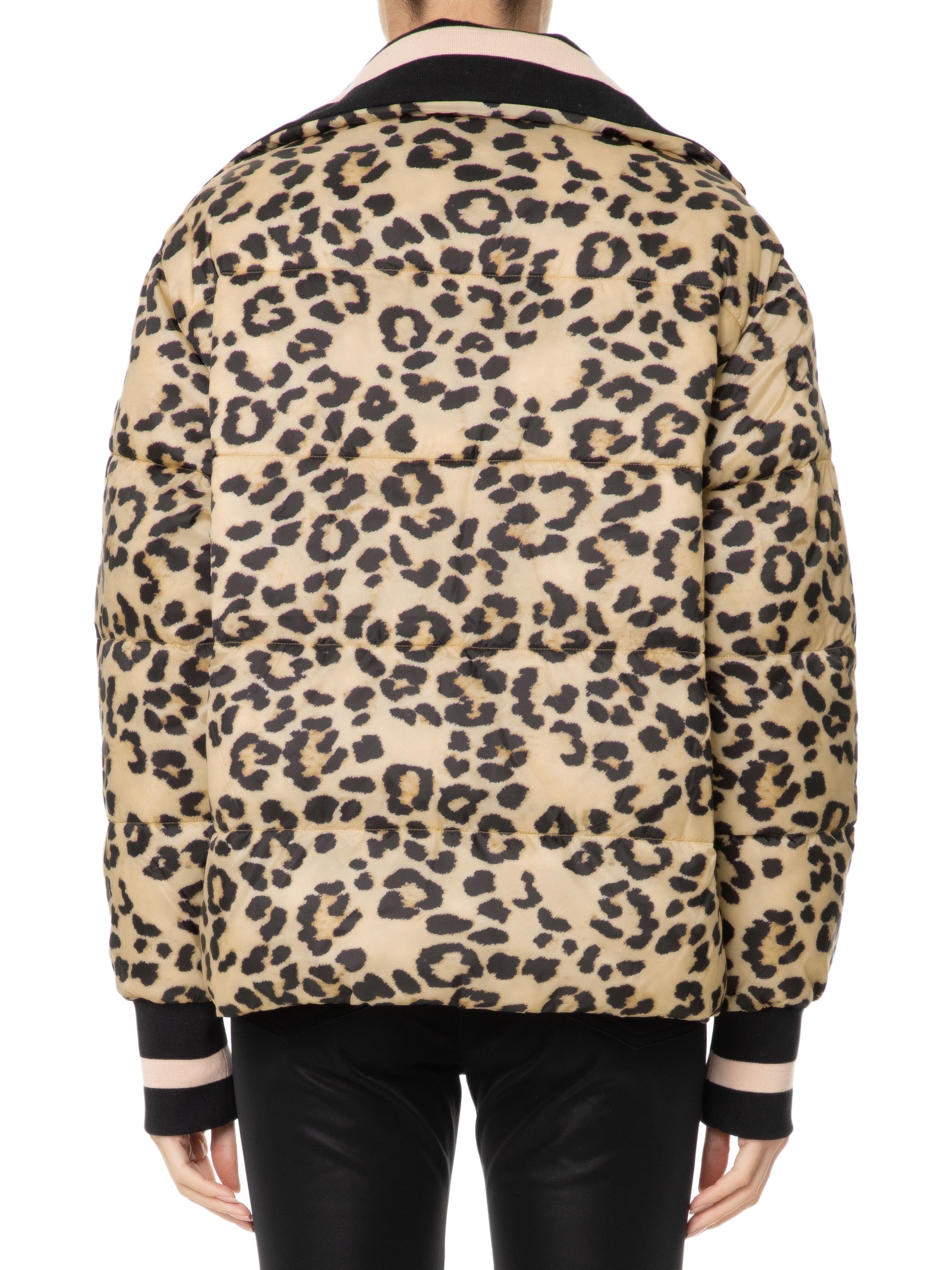 Animale Jeans - Jaqueta Feminina Nylon Padding Rib - Animal Print