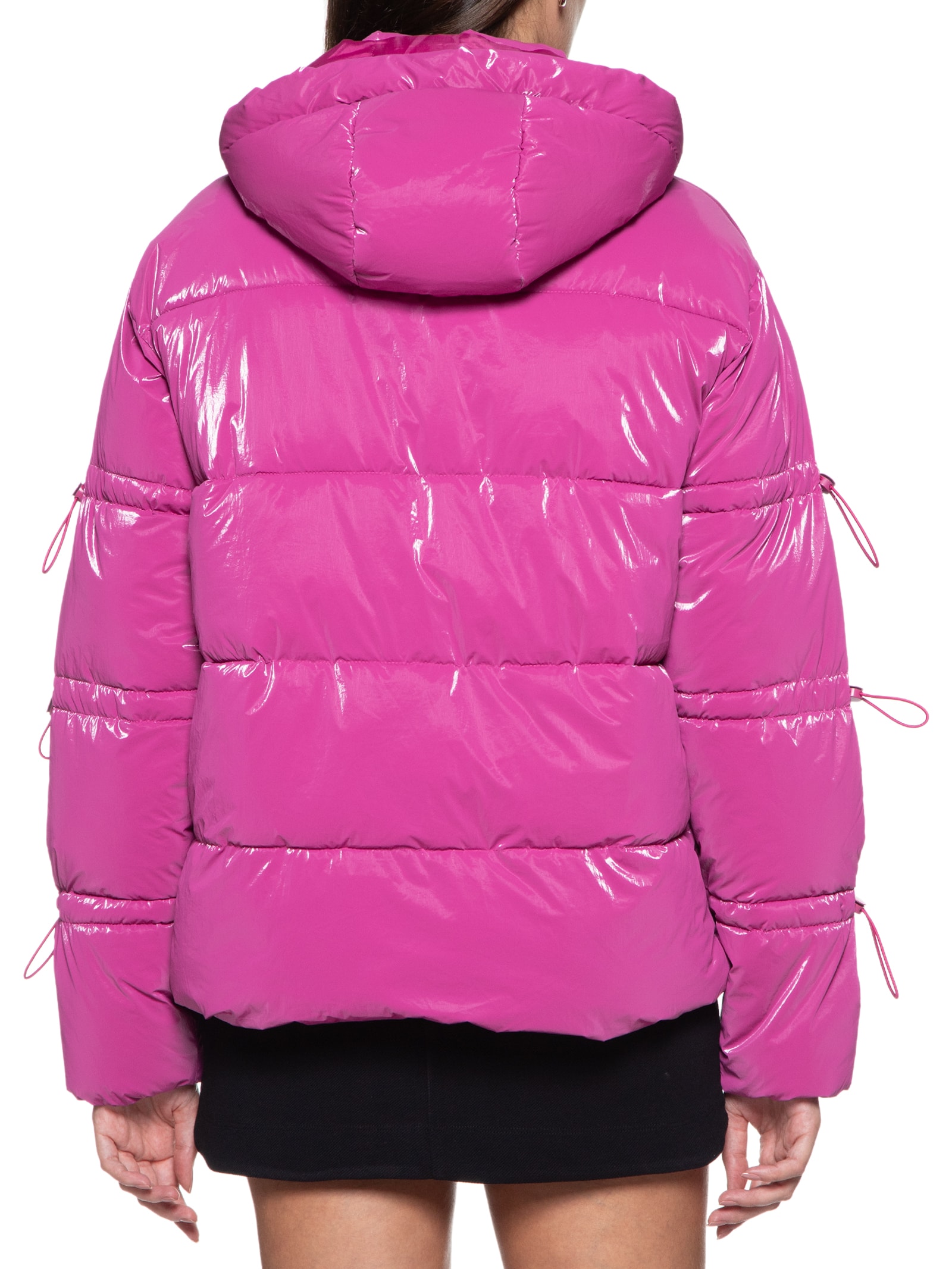 Jaqueta Feminina Nylon Padding Stopper Manga - Rosa - Animale Jeans