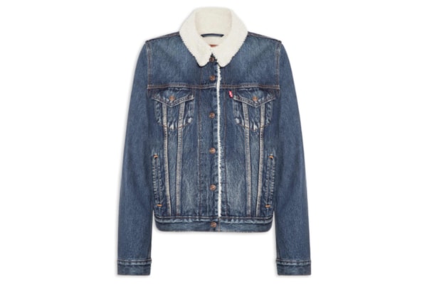 Jaqueta Feminina Original Sherpa Trucker - Azul