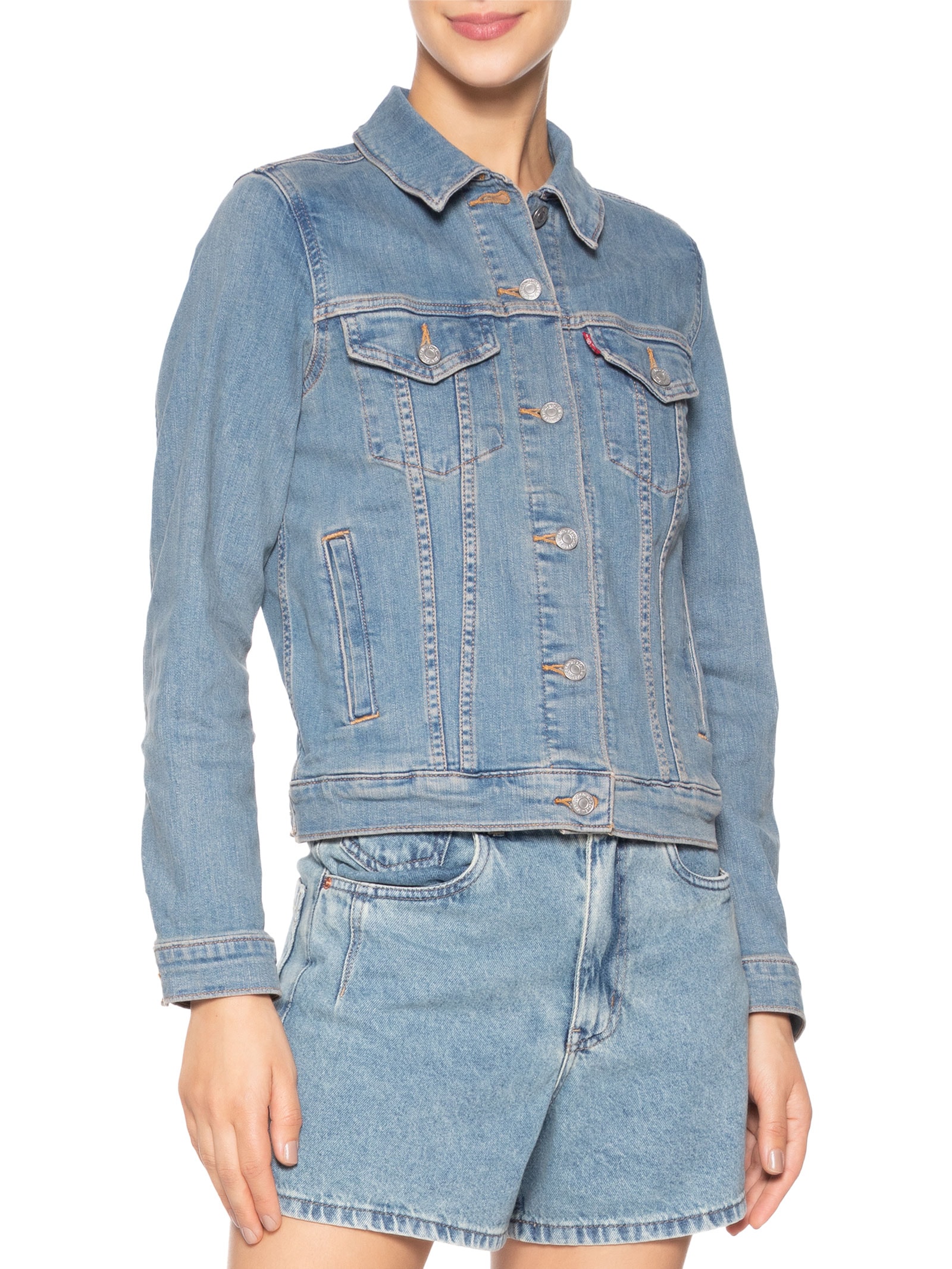 Jaqueta Feminina Original Trucker Azul Levi's