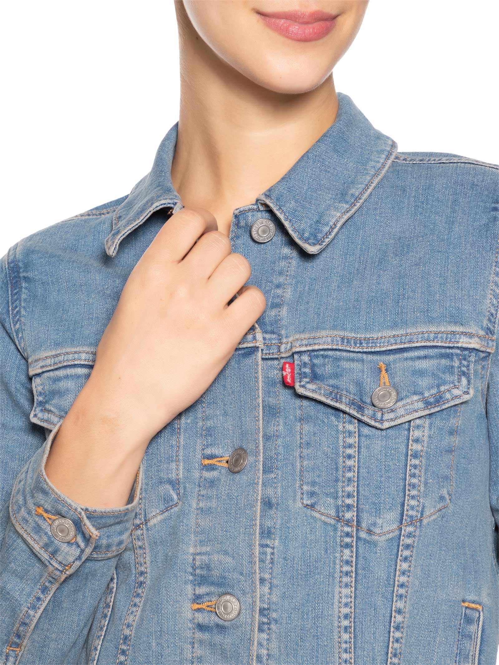 Jaqueta Feminina Original Trucker Azul Levi's