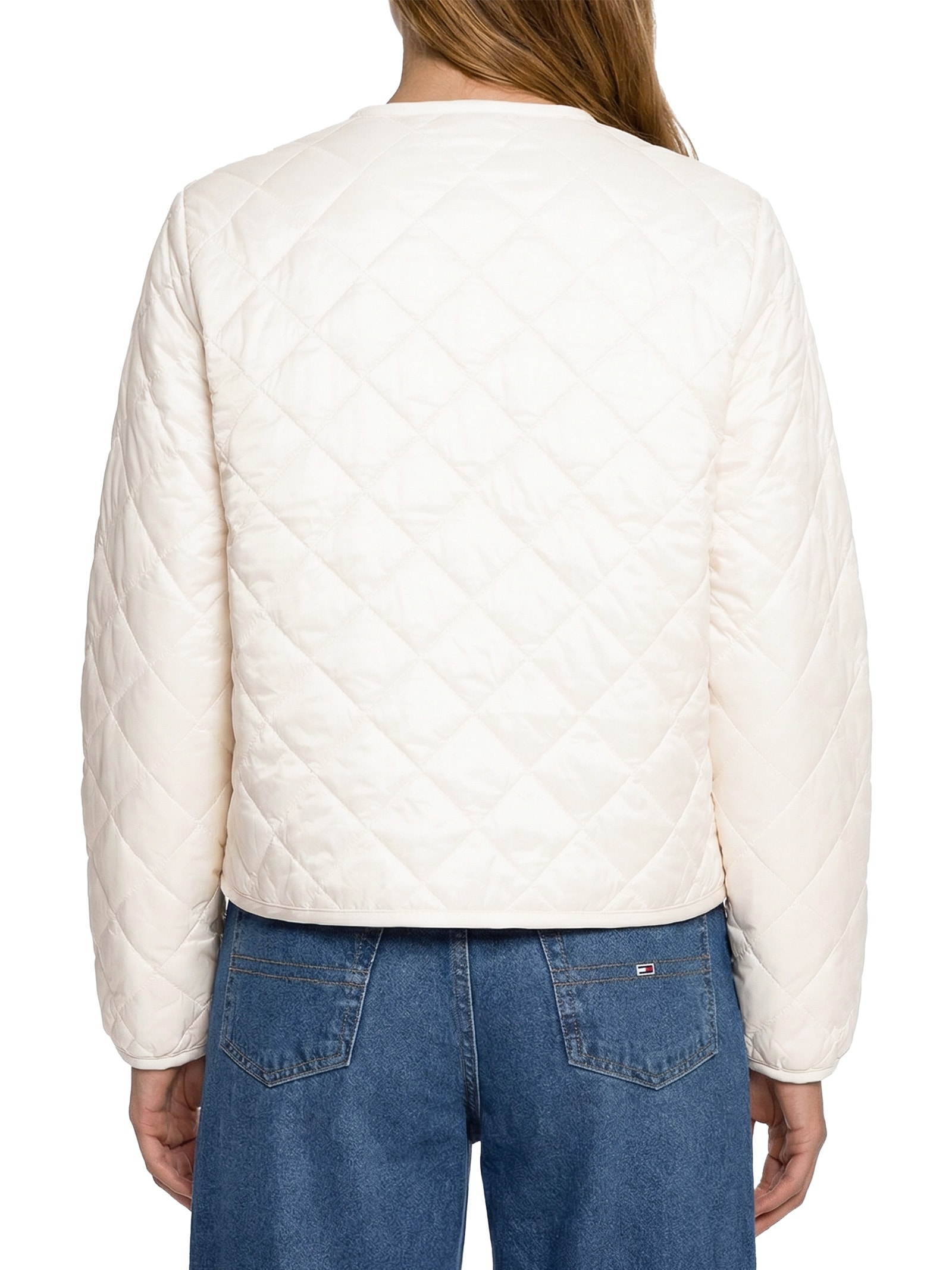 Jaqueta Feminina Padded Quilted Off White Tommy Hilfiger
