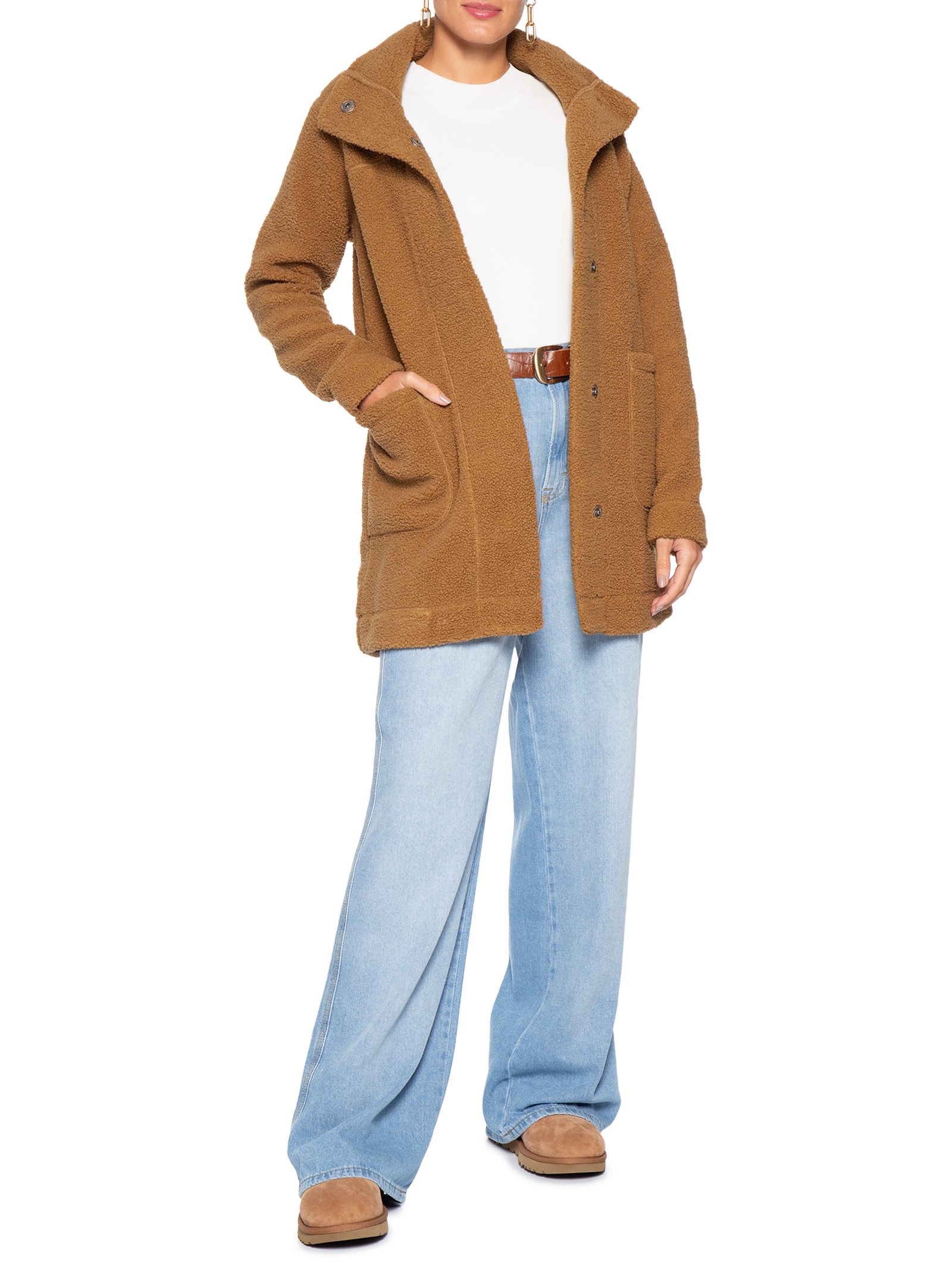 Jaqueta Feminina Panorama Long Marrom Columbia