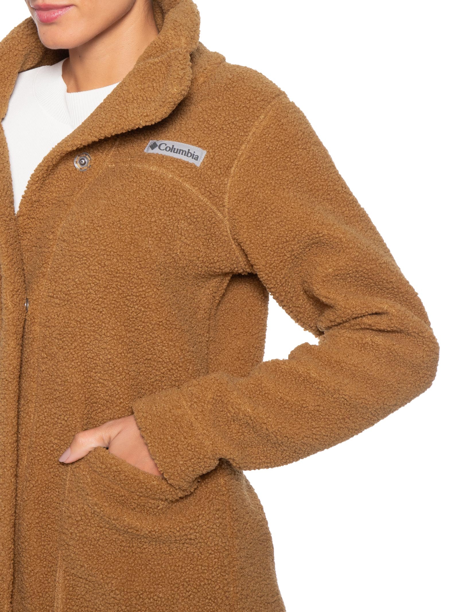 Jaqueta Feminina Panorama Long Marrom Columbia