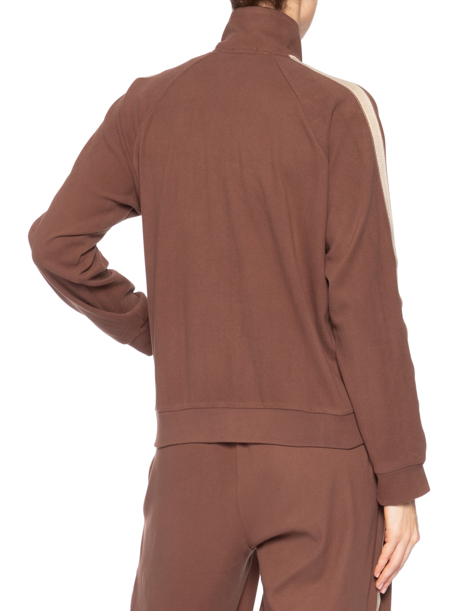 Jaqueta Feminina Peluciada Marrom Market 33