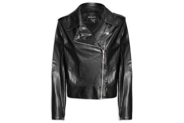 Jaqueta Feminina Perfecto De Pu - Preto