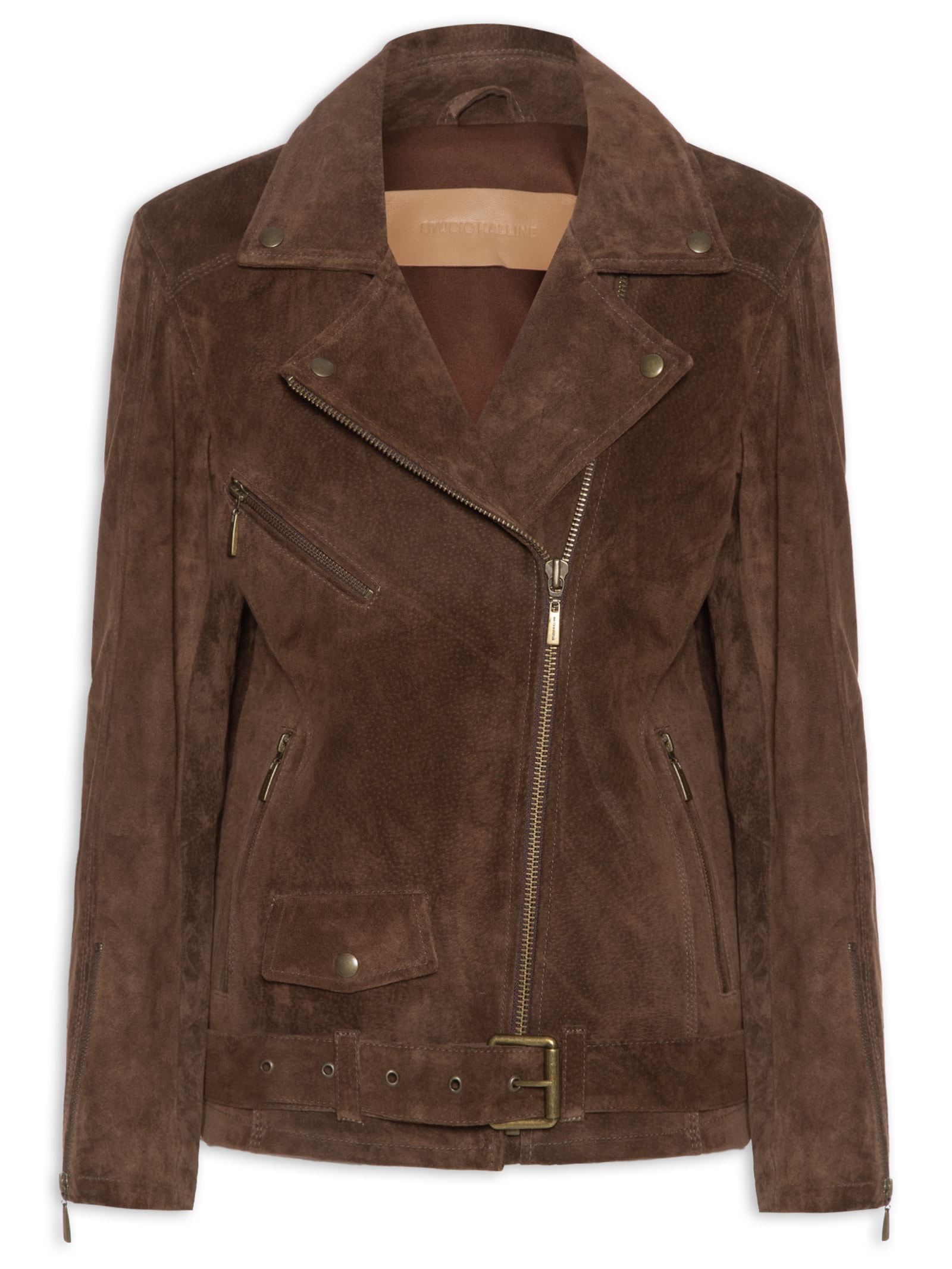 Jaqueta Feminina Perfecto Long Marrom Studio Kalline