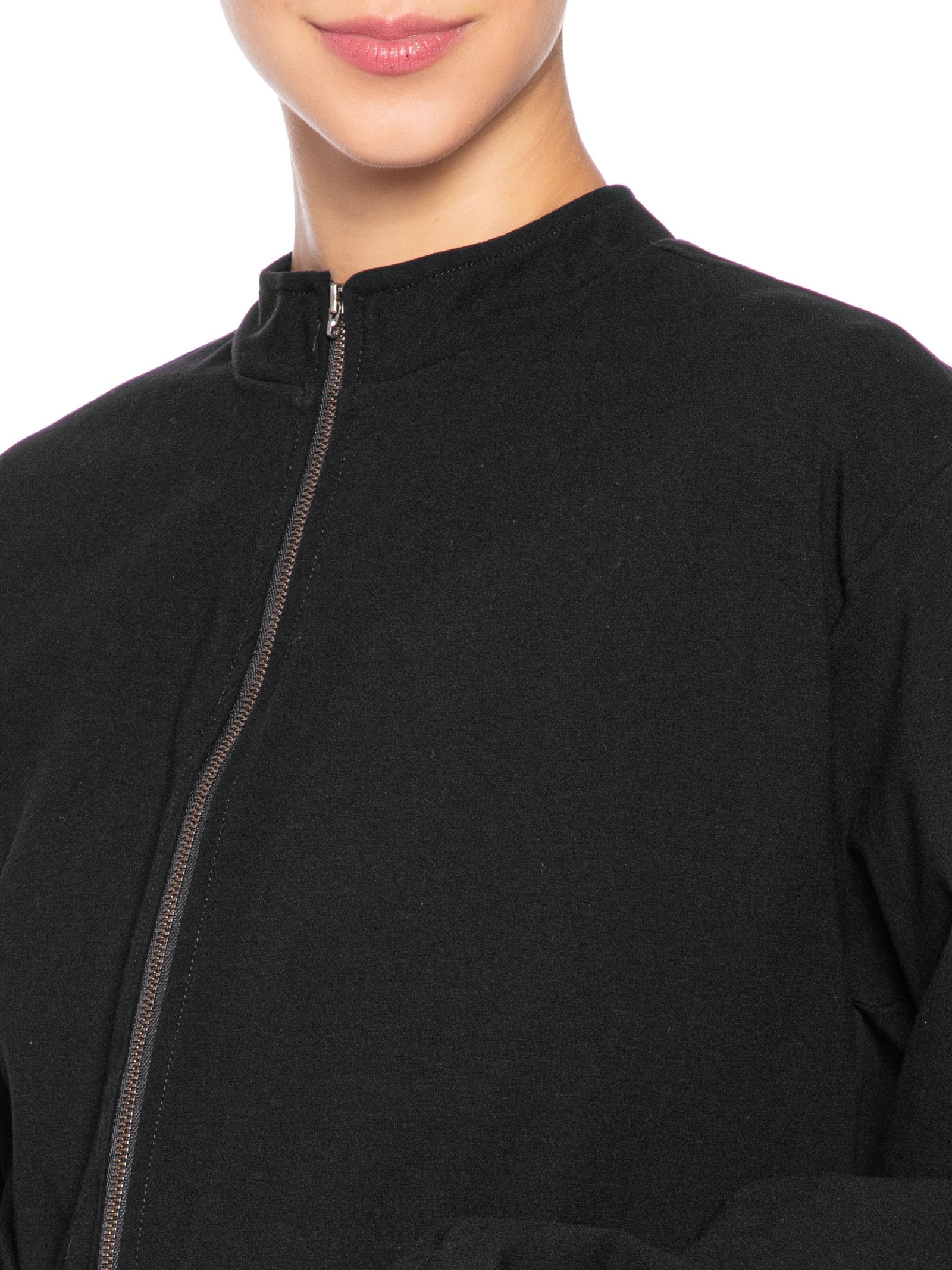 Jaqueta Feminina Pesponto Preto Animale